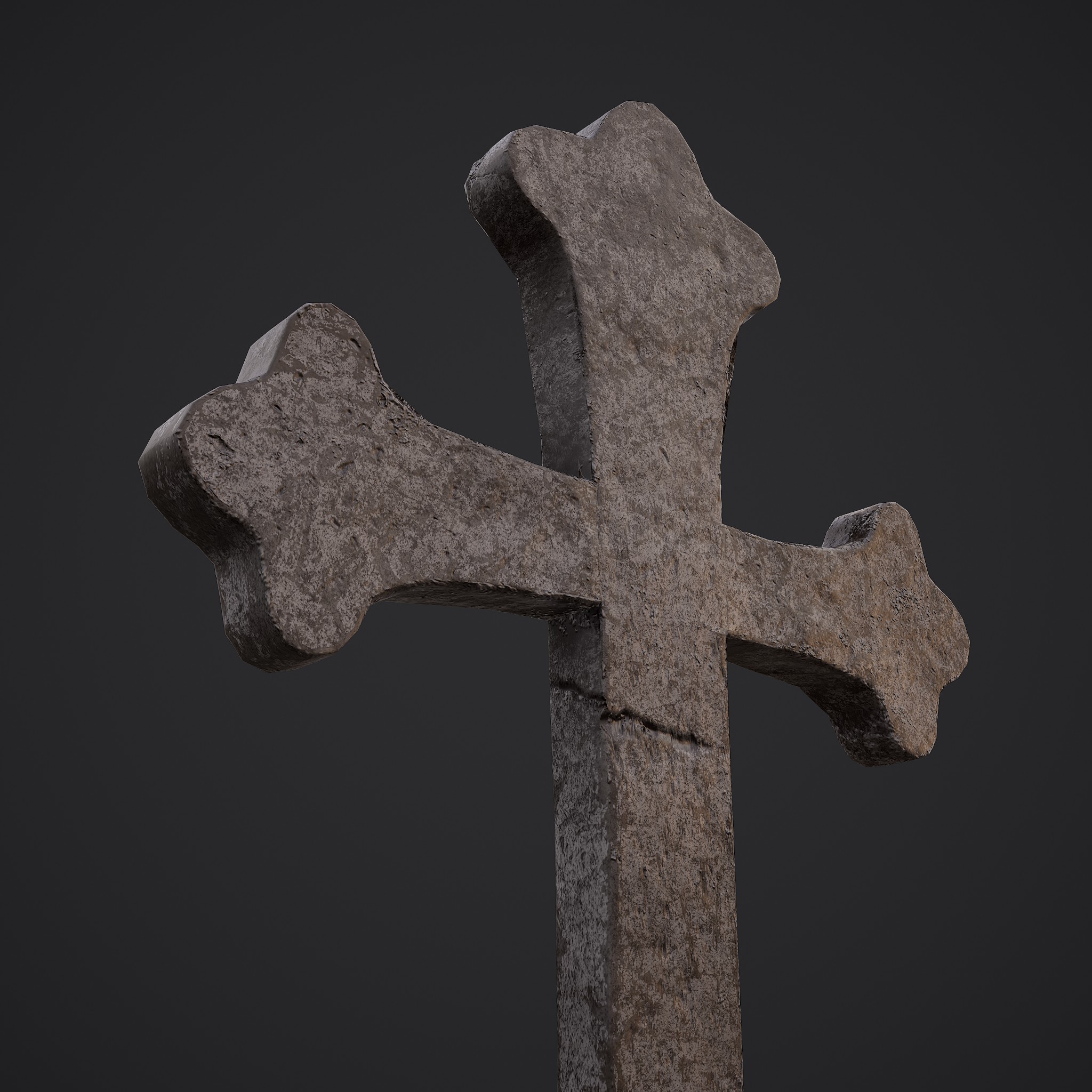 Cross Gravestone - 3D Model by Get Dead Entertainment
