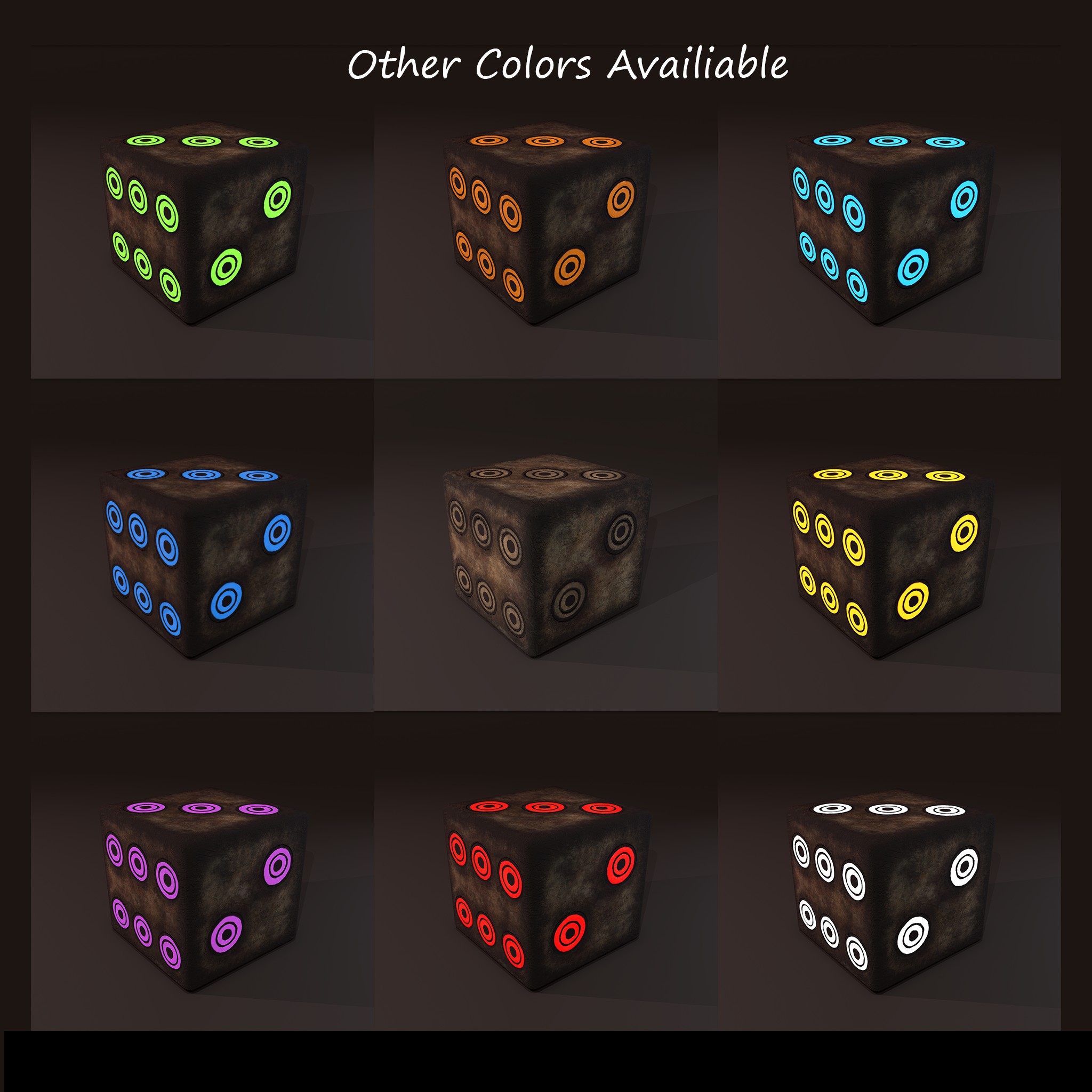 Dice Packages Free 3D Model by Get Dead Entertainment
