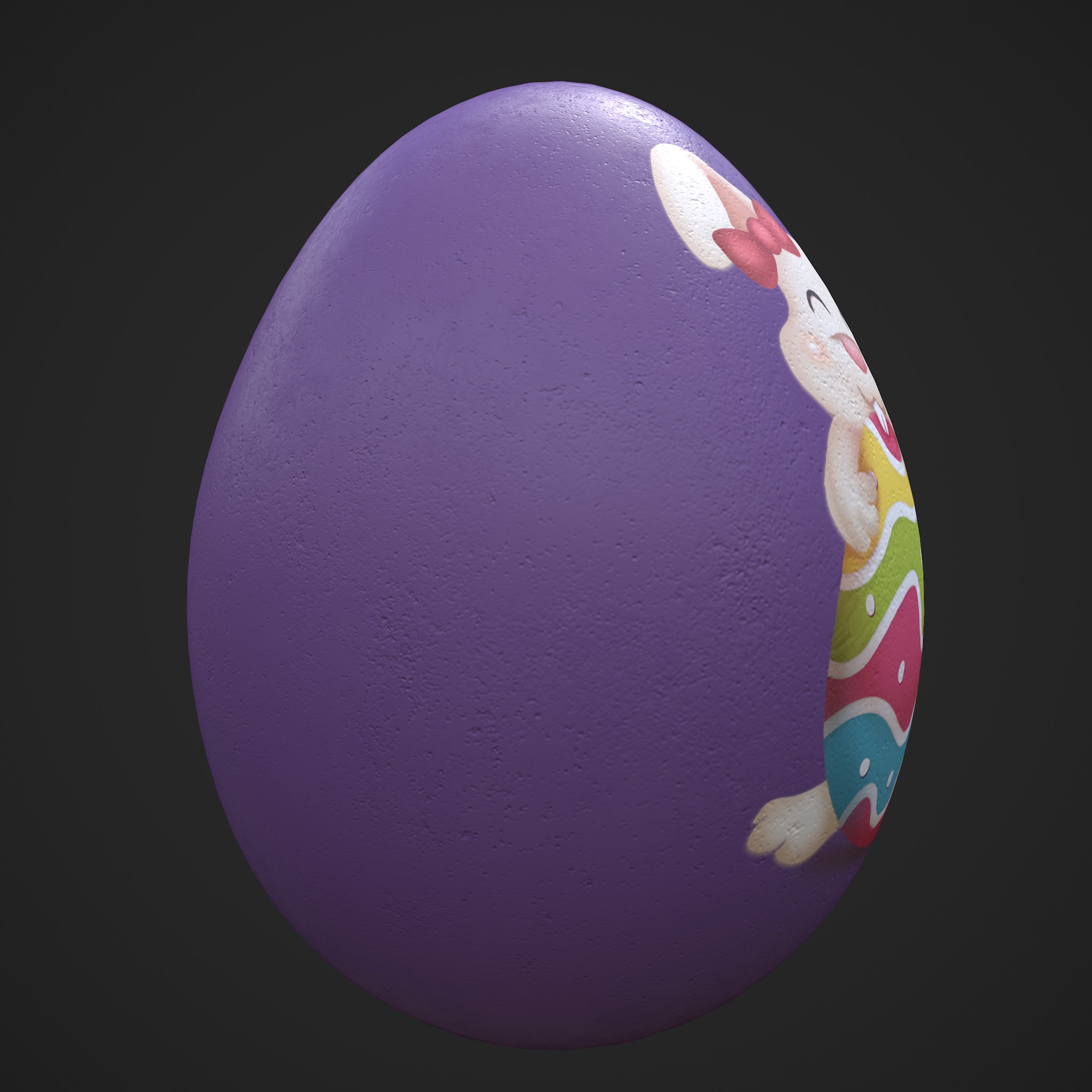 Easter Egg Bunny Purple - 3D Model by Get Dead Entertainment