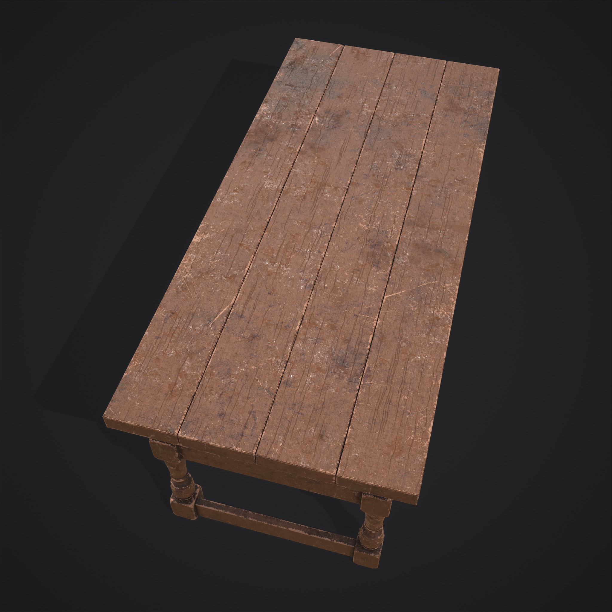 Elegant Long Table - 3D Model by Get Dead Entertainment