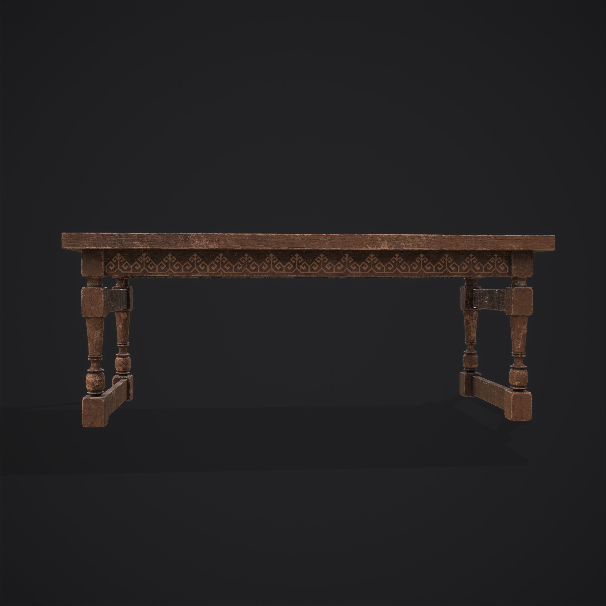 Elegant Long Table - 3D Model by Get Dead Entertainment