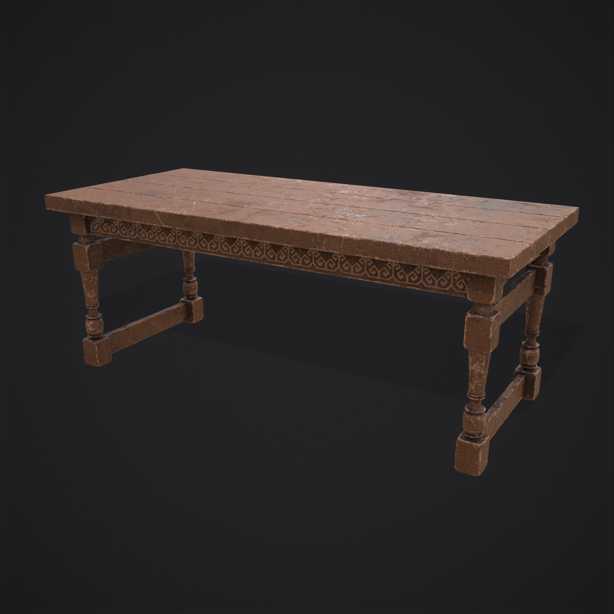 Elegant Long Table - 3D Model by Get Dead Entertainment