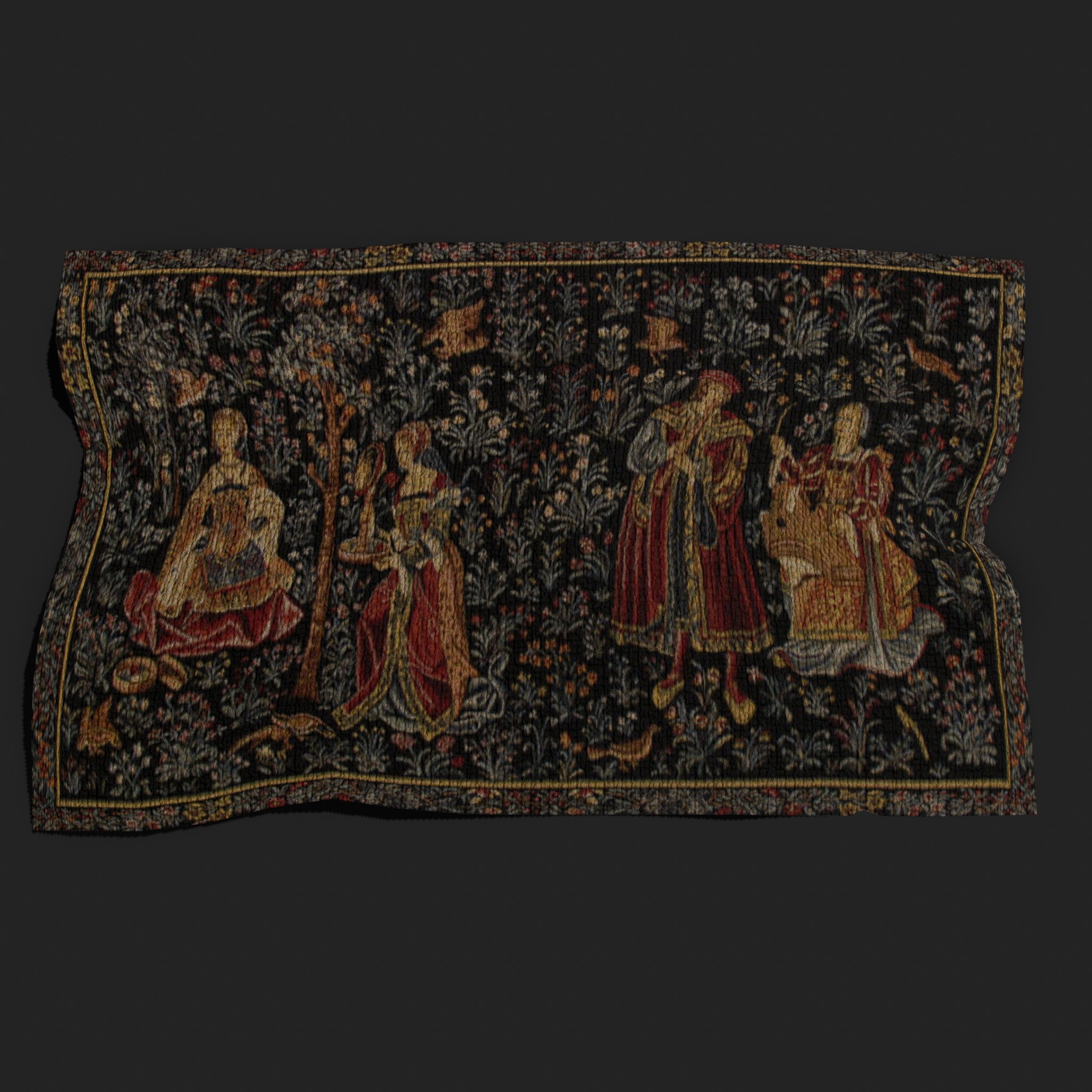 Embroidery Tapestry 3D Model by Get Dead Entertainment
