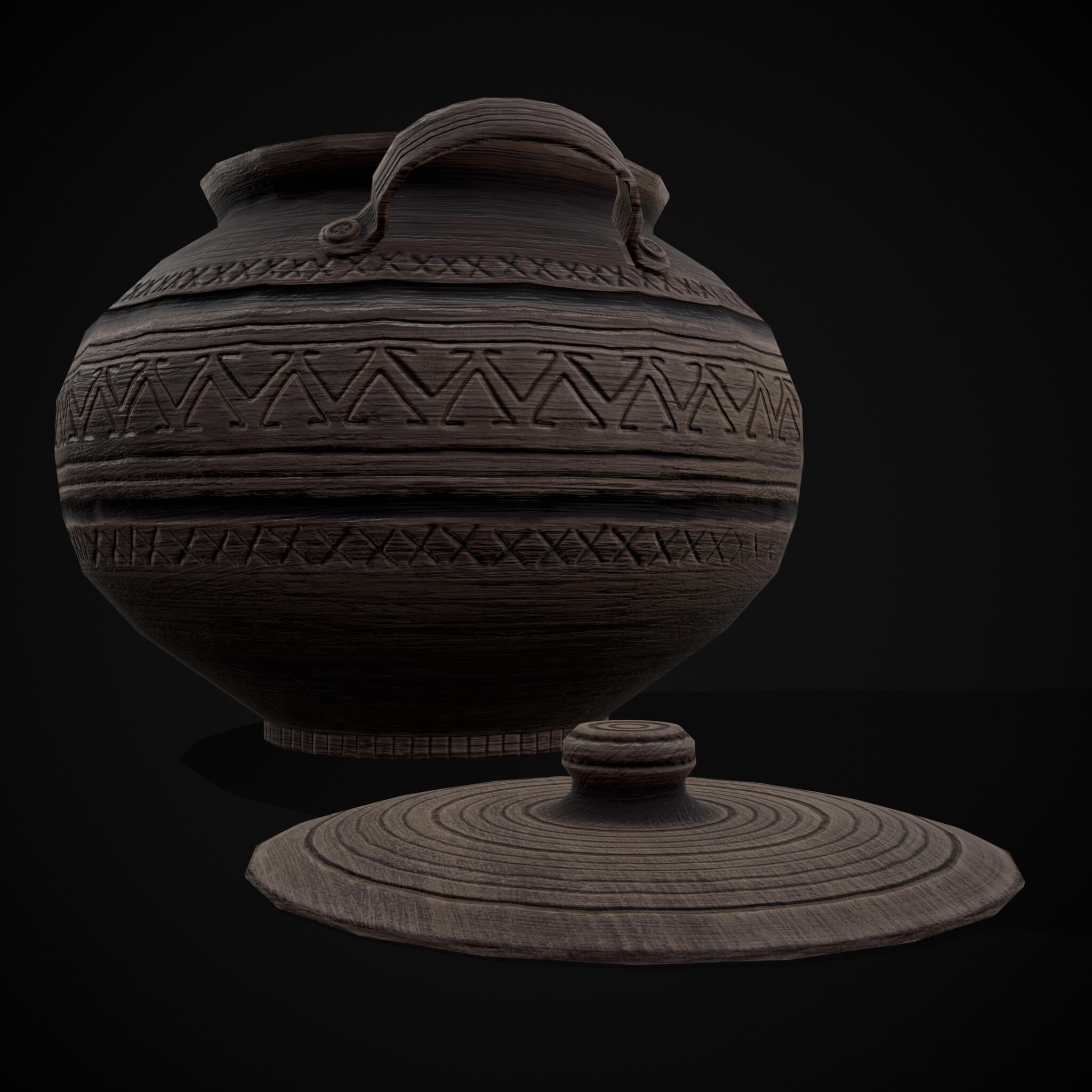 Engraved Clay Pot 3D Model by Get Dead Entertainment