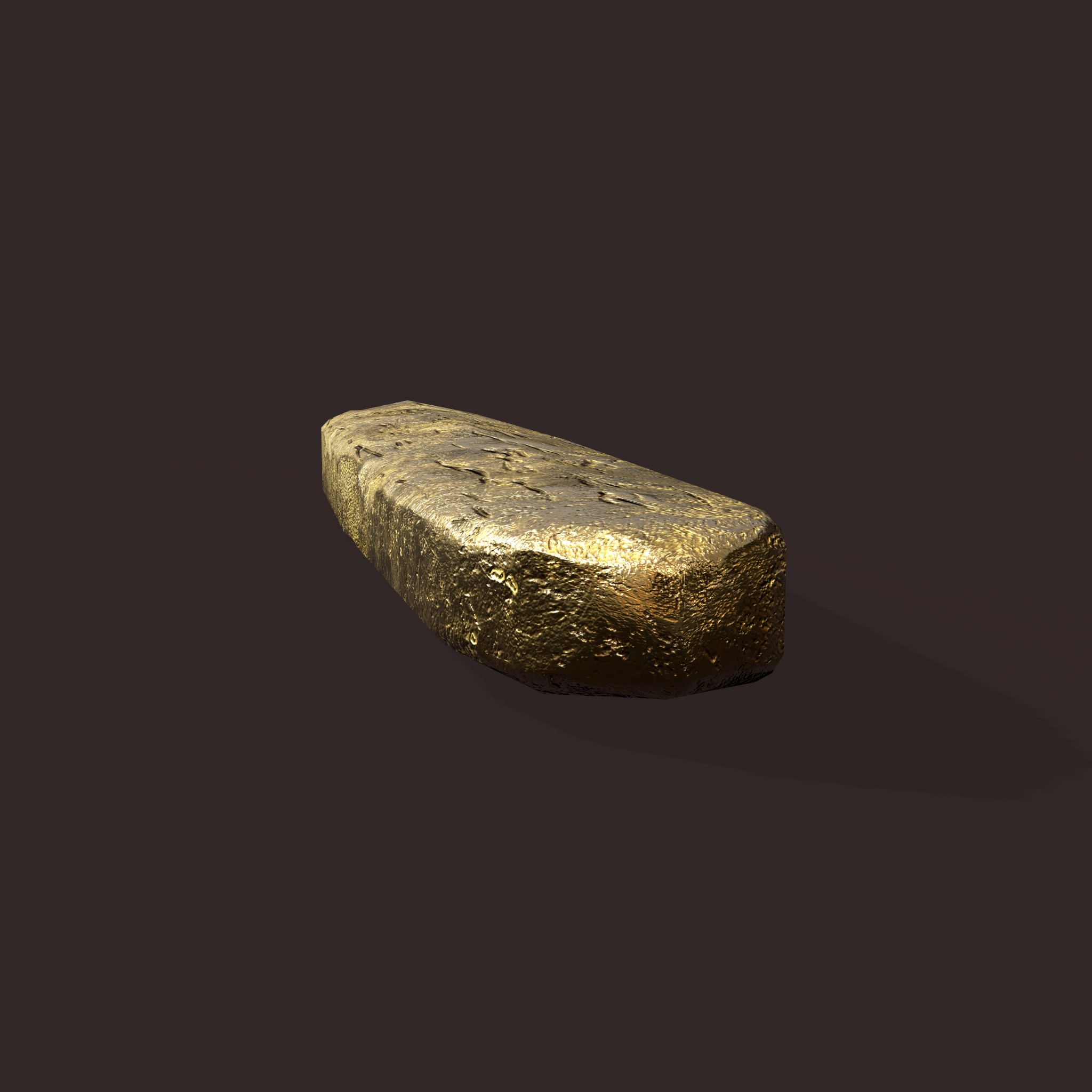 Gold Ingot Medium - 3D Model by Get Dead Entertainment
