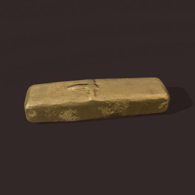 Gold Ingot Small - 3D Model by Get Dead Entertainment