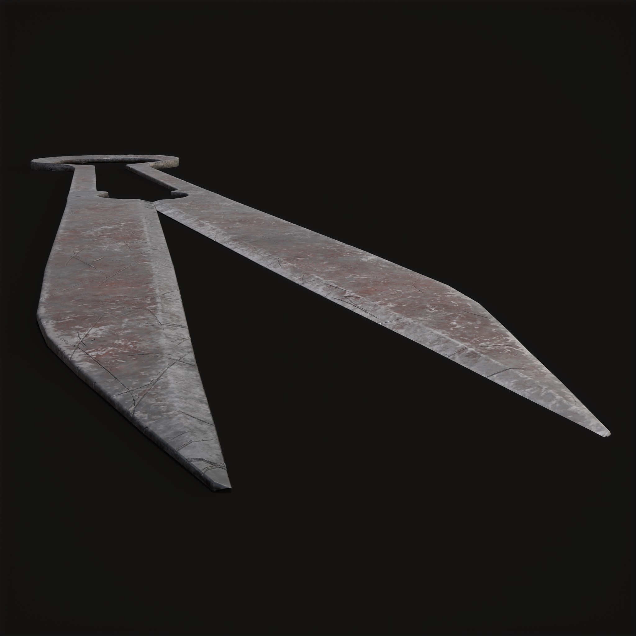 Hand Spring Steel Medieval Shears 3D Model by Get Dead