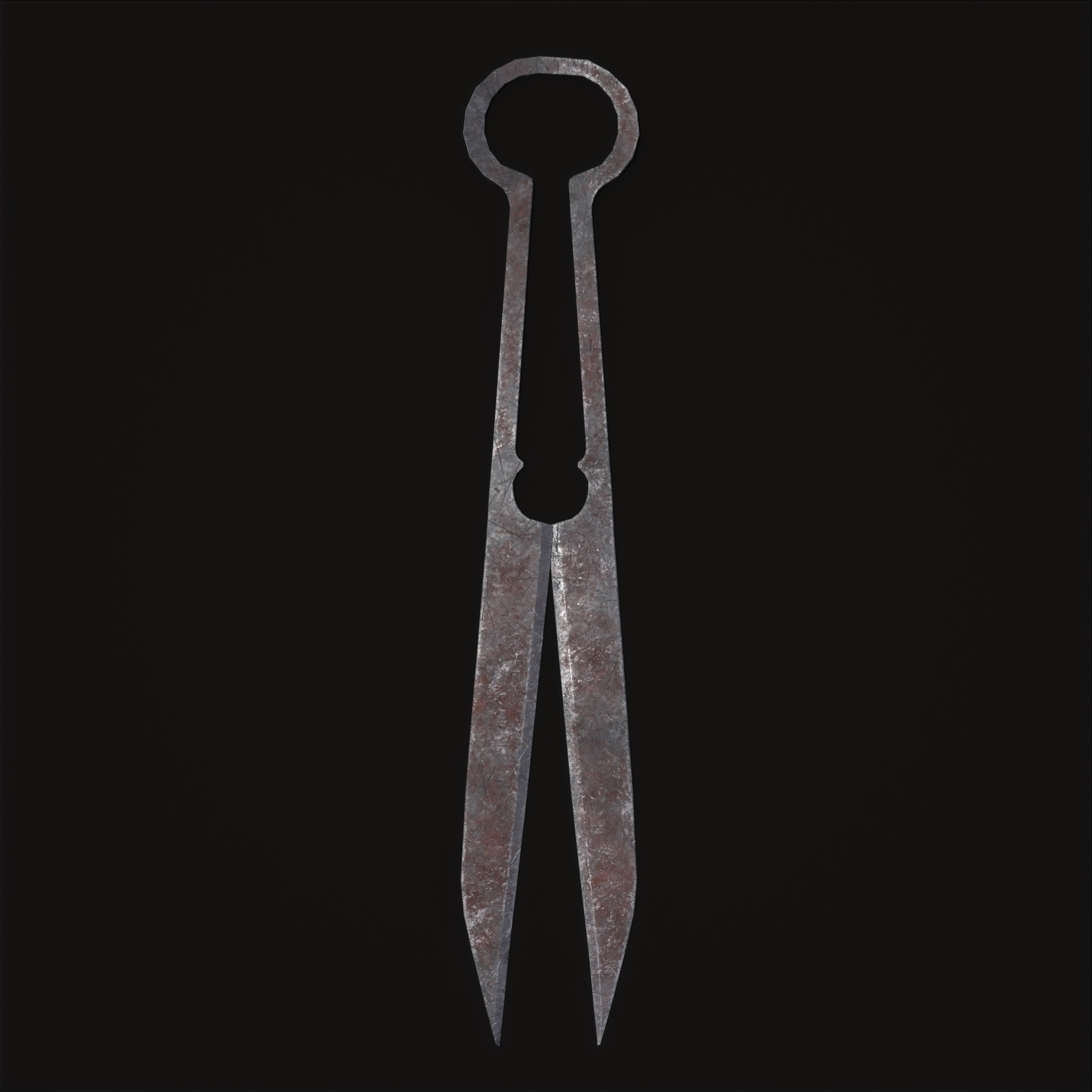 Hand Spring Steel Medieval Shears 3D Model by Get Dead