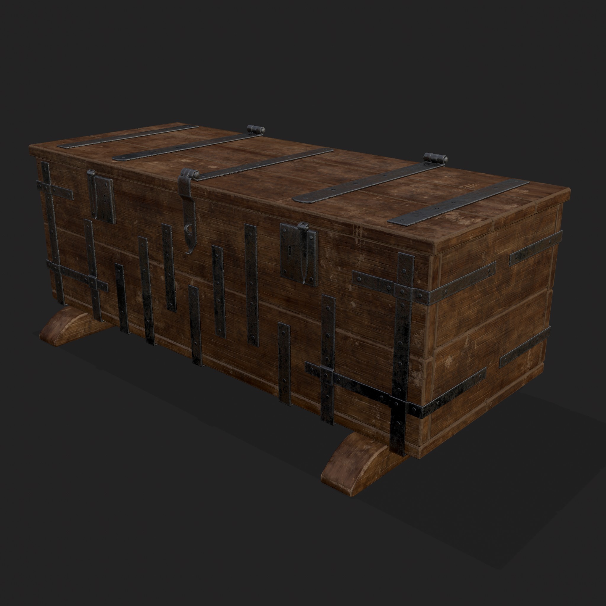 Iron Bound Chest 3D Model by Get Dead Entertainment