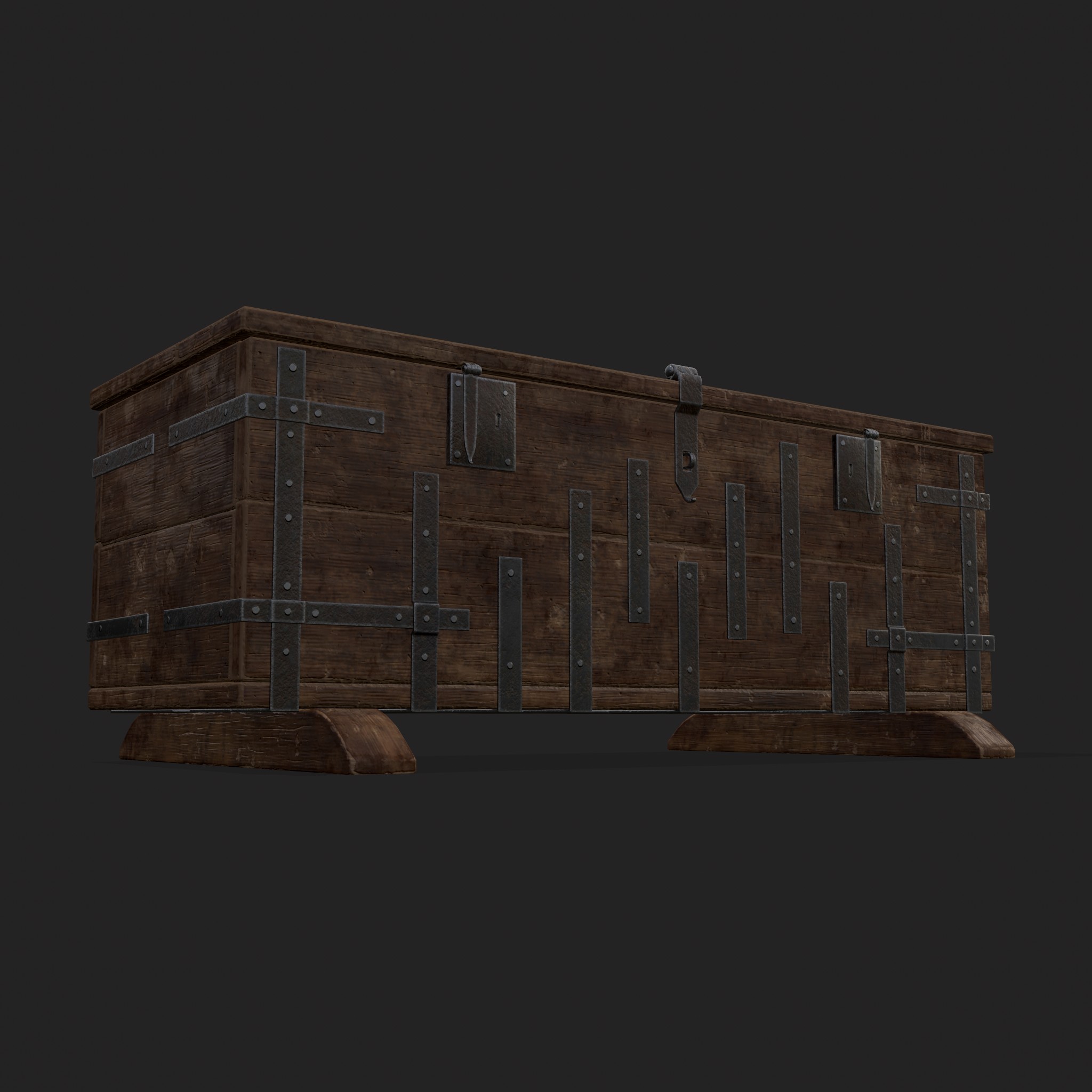 Iron Bound Chest 3D Model by Get Dead Entertainment