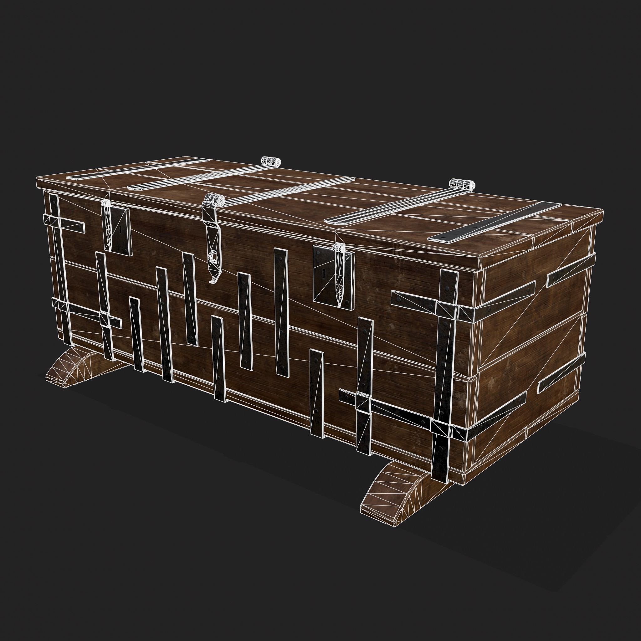 Iron Bound Chest 3D Model by Get Dead Entertainment