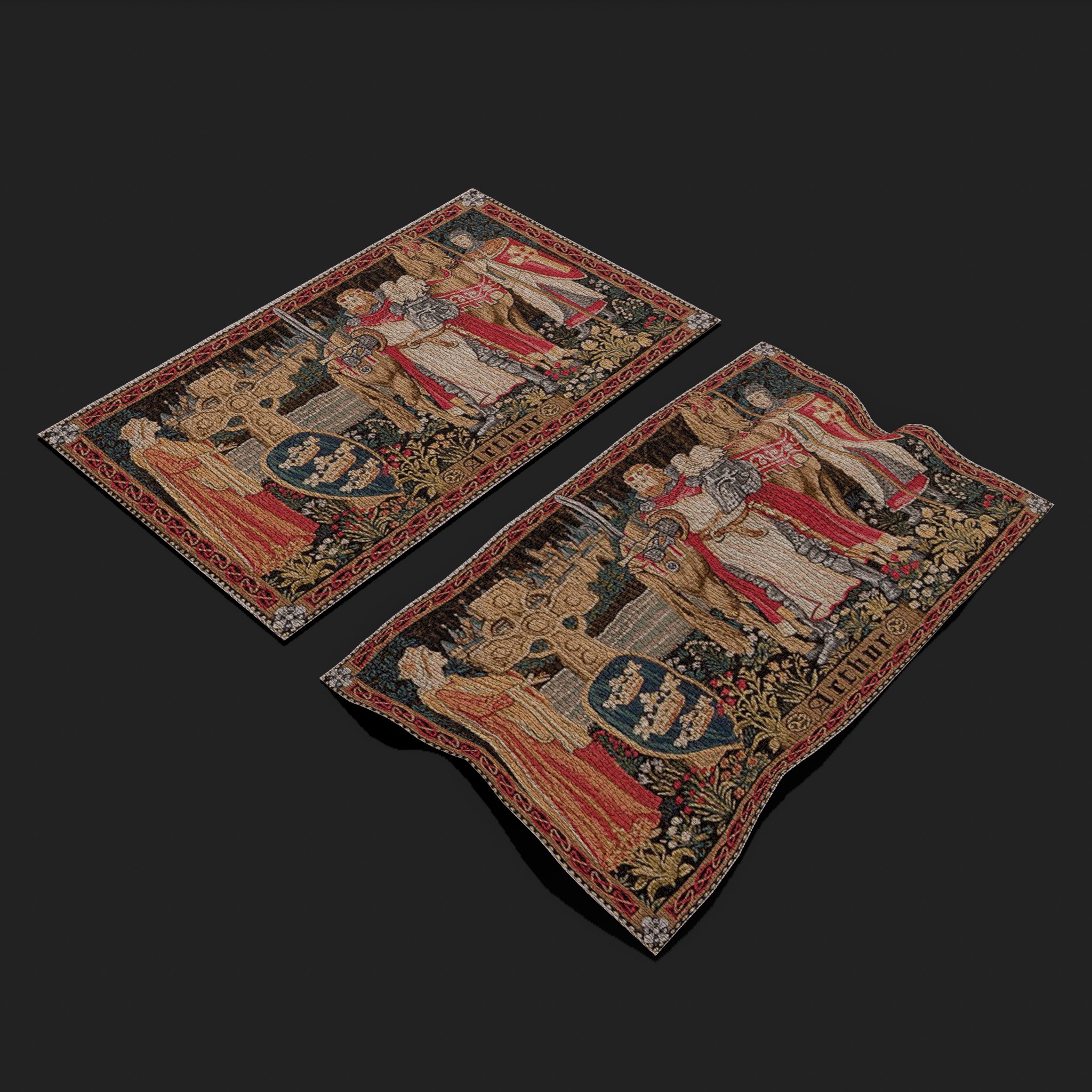 King Arthur Tapestry 3D Model by Get Dead Entertainment