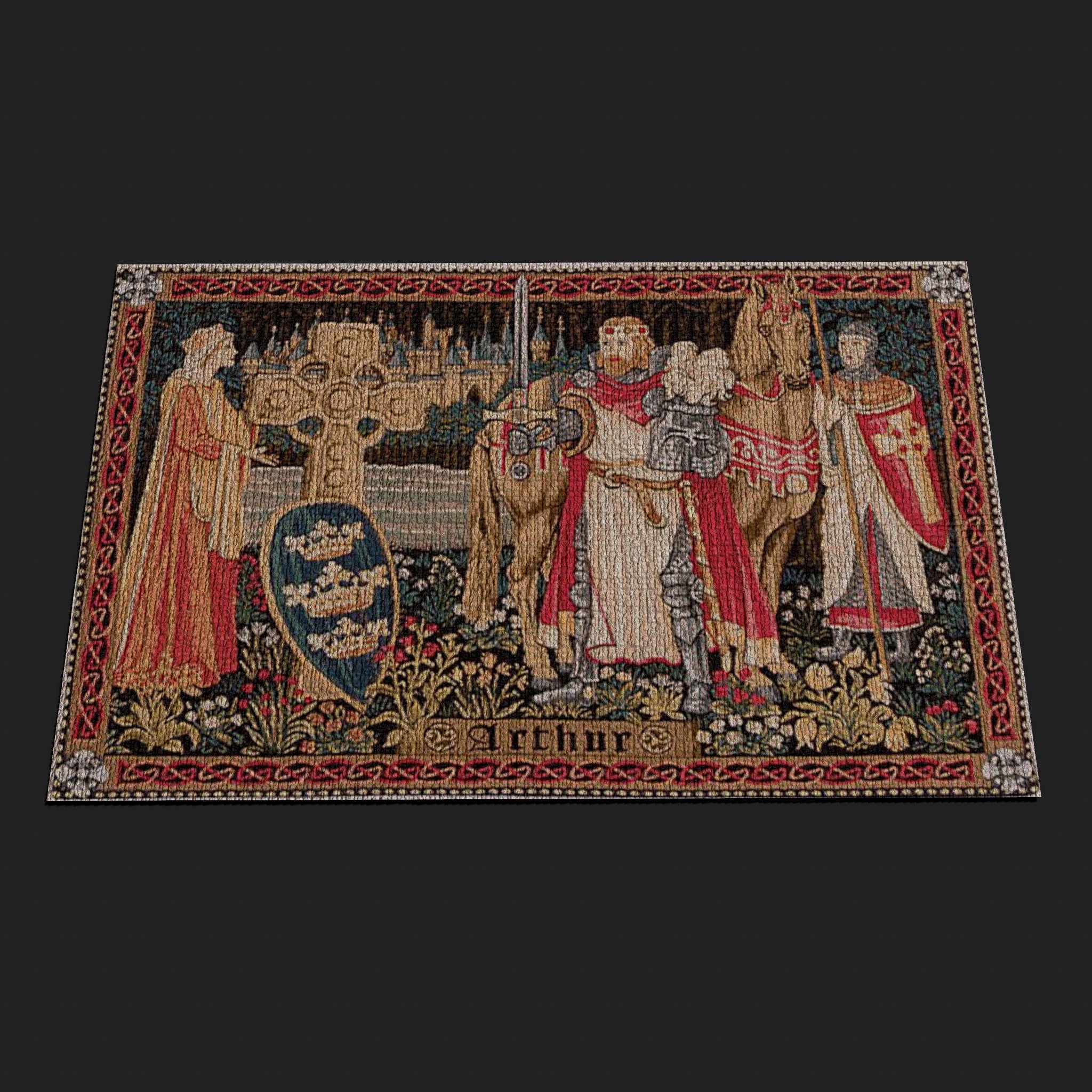 King Arthur Tapestry 3D Model by Get Dead Entertainment