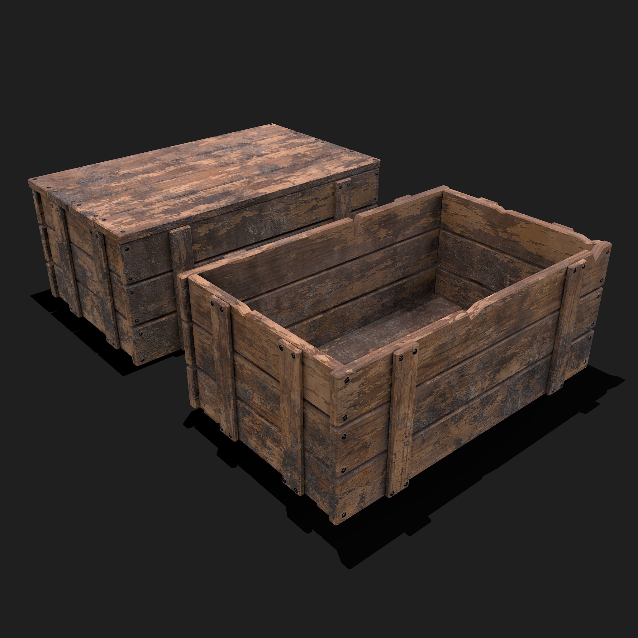 Large Crates 3D Model by Get Dead Entertainment