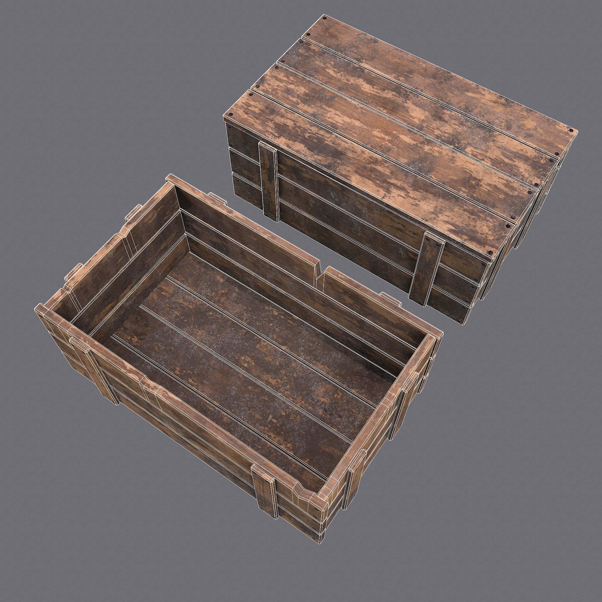 Large Crates 3D Model by Get Dead Entertainment
