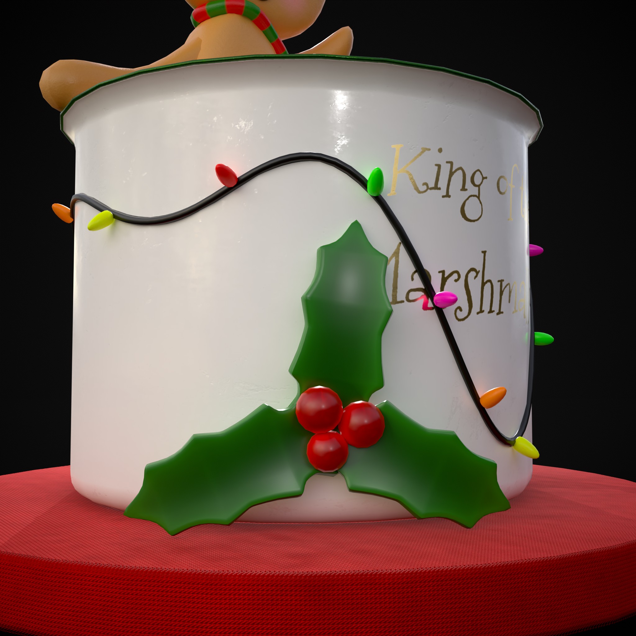 Marshmallow King Hot Package Chocolate 3D Model by Get Dead Entertainment