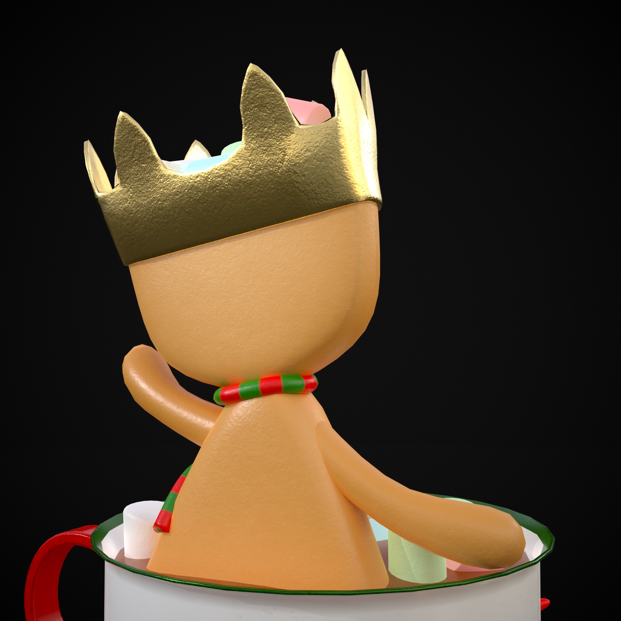Marshmallow King Hot Package Chocolate 3D Model by Get Dead Entertainment