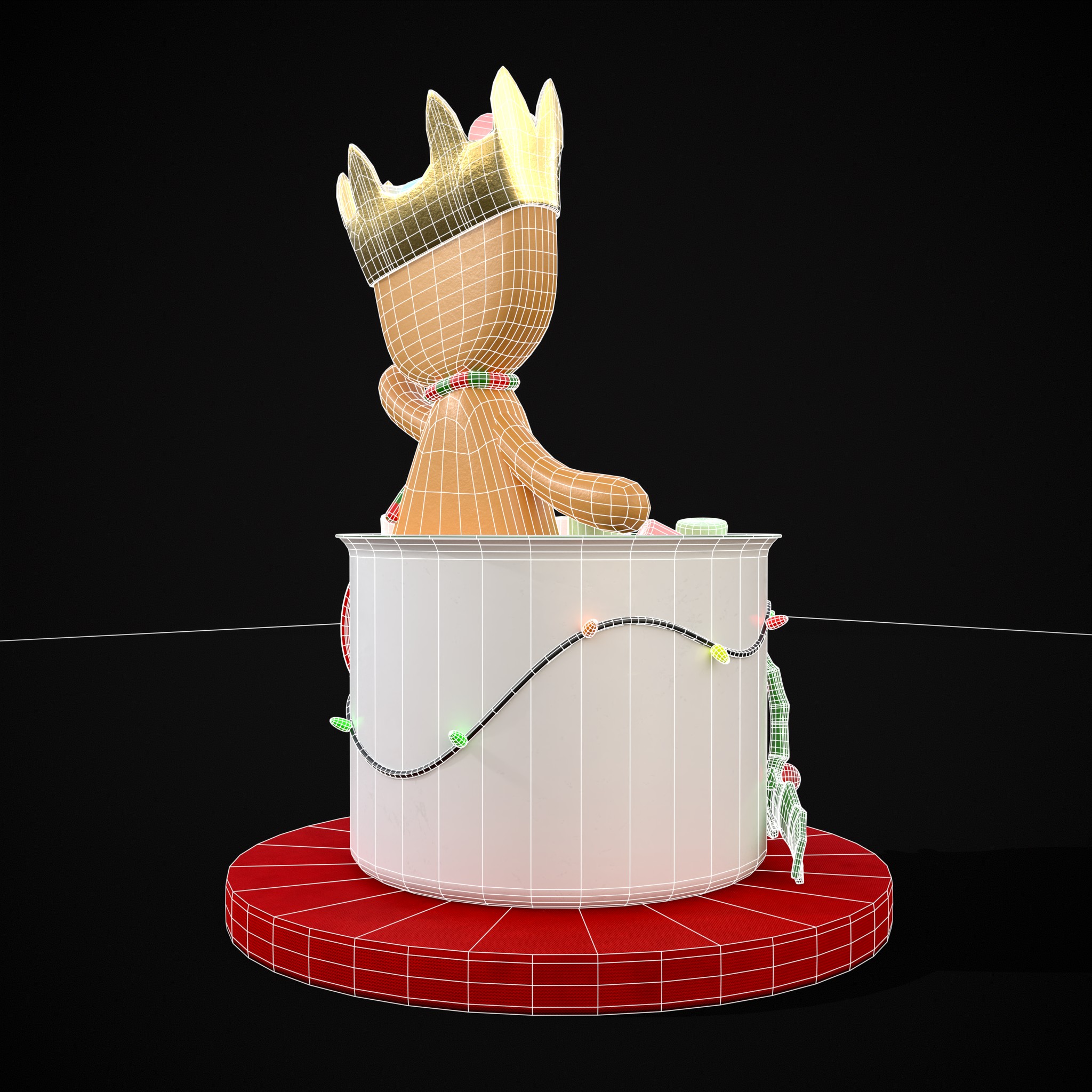 Marshmallow King Hot Package Chocolate 3D Model by Get Dead Entertainment