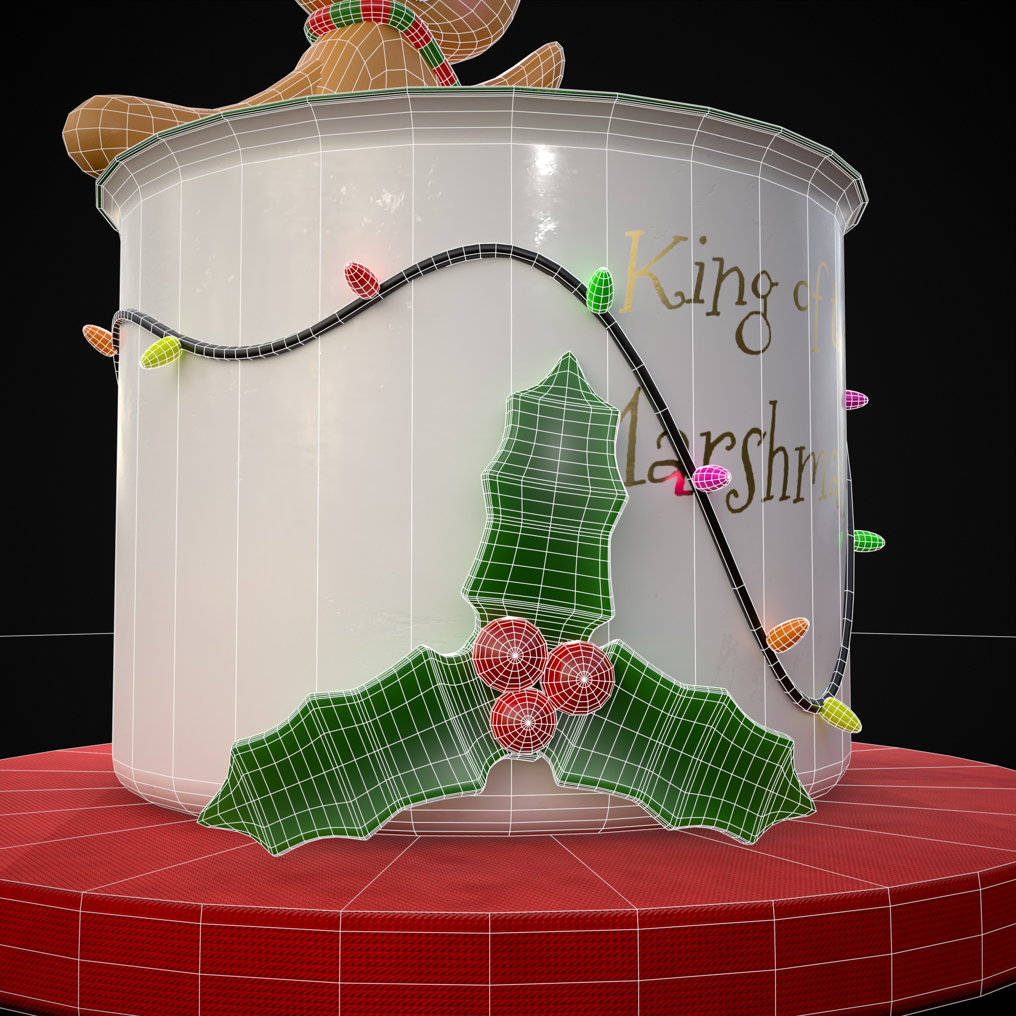 Marshmallow King Hot Package Chocolate 3D Model by Get Dead Entertainment