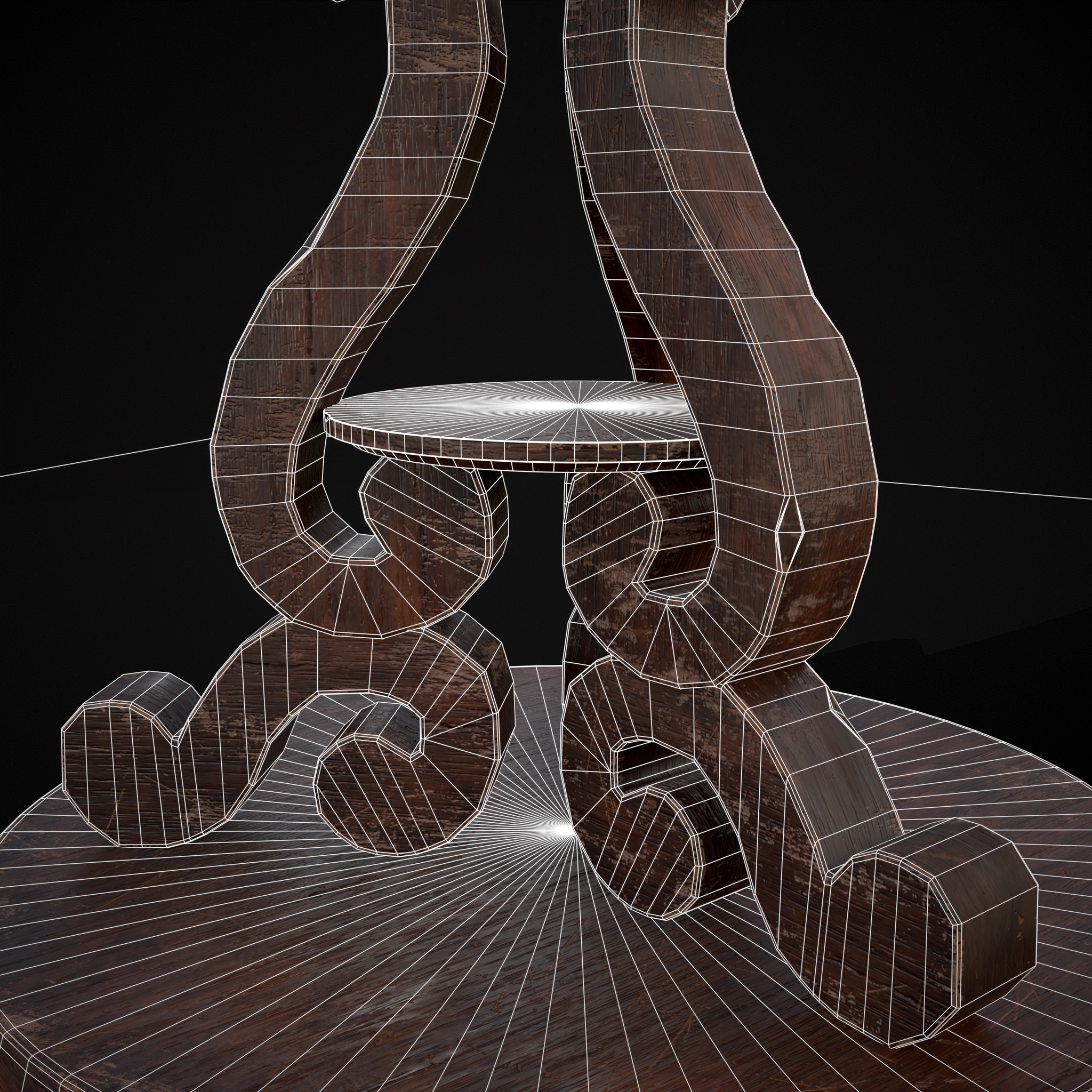 Medieval Antique Three Legged Table - 3D Model by Get Dead Entertainment