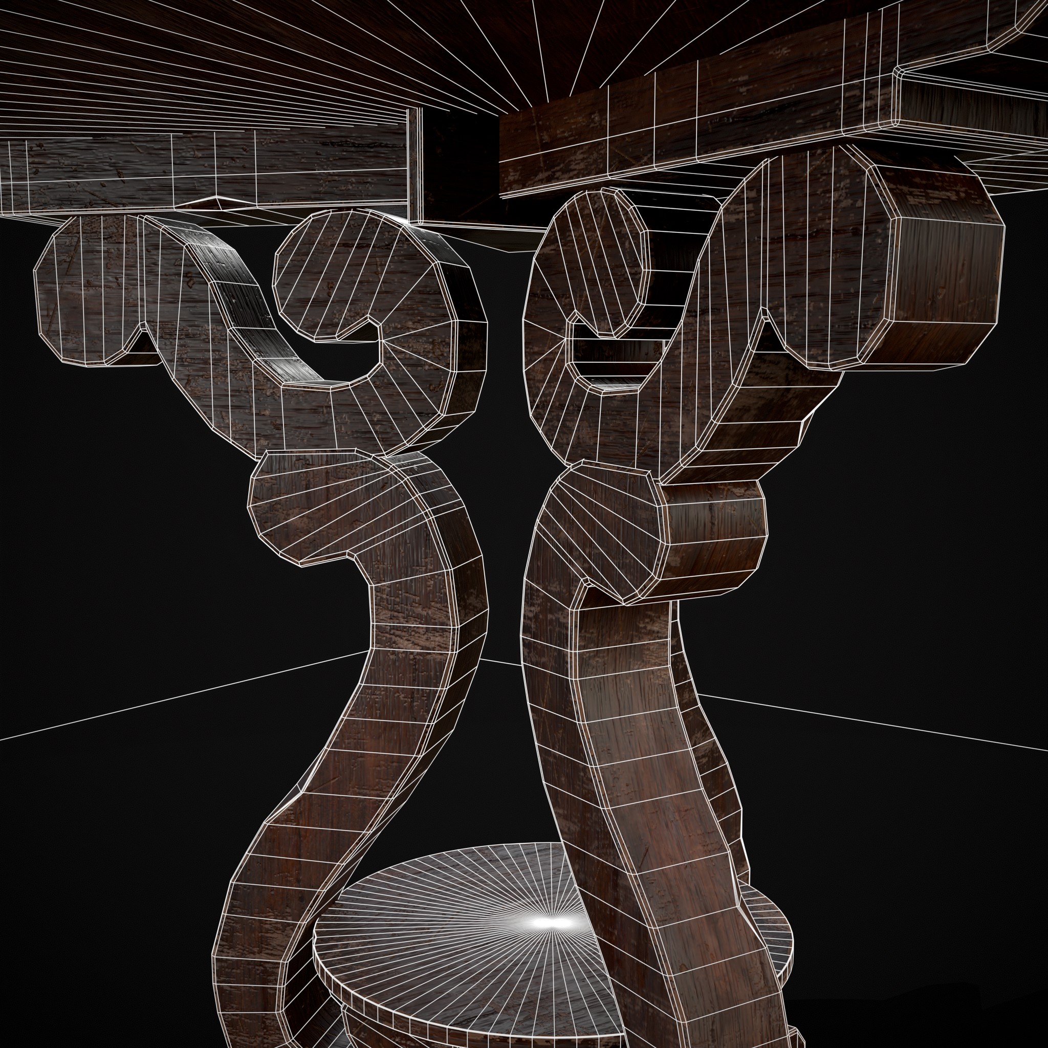 Medieval Antique Three Legged Table - 3D Model by Get Dead Entertainment