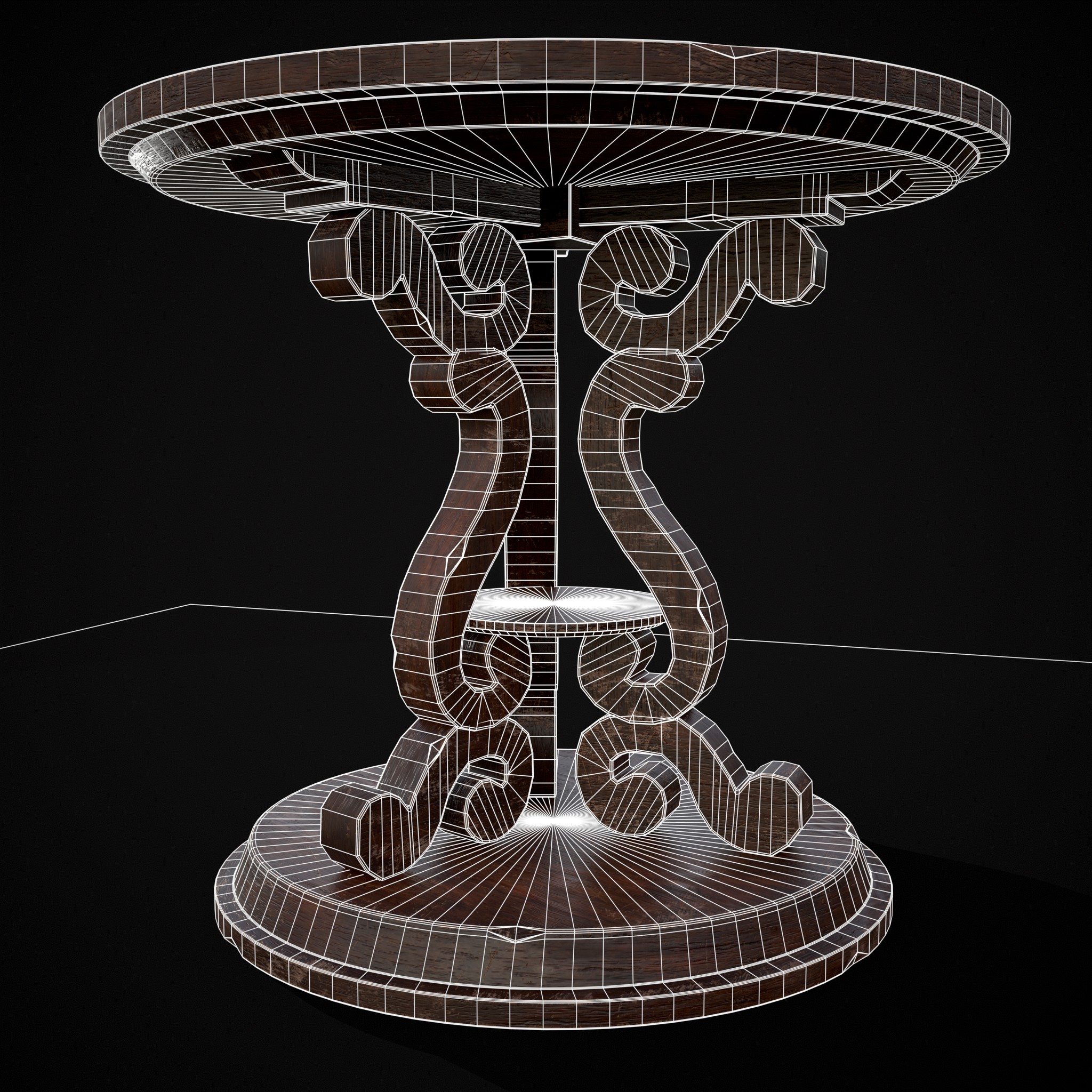 Medieval Antique Three Legged Table - 3D Model by Get Dead Entertainment