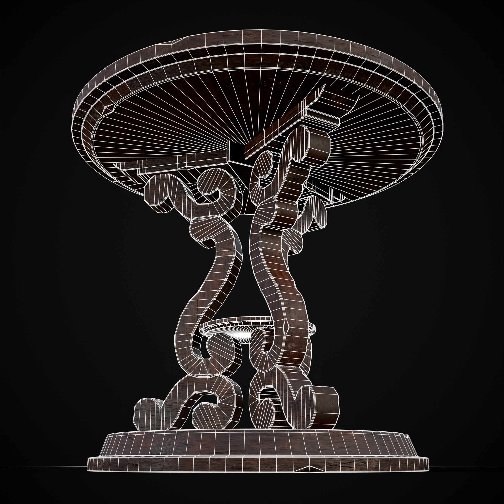 Medieval Antique Three Legged Table - 3D Model by Get Dead Entertainment