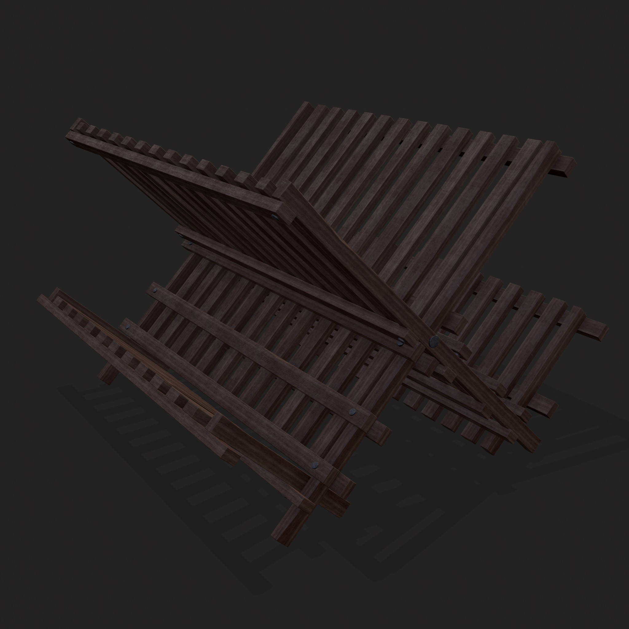 Medieval Dish Rack - 3D Model by Get Dead Entertainment