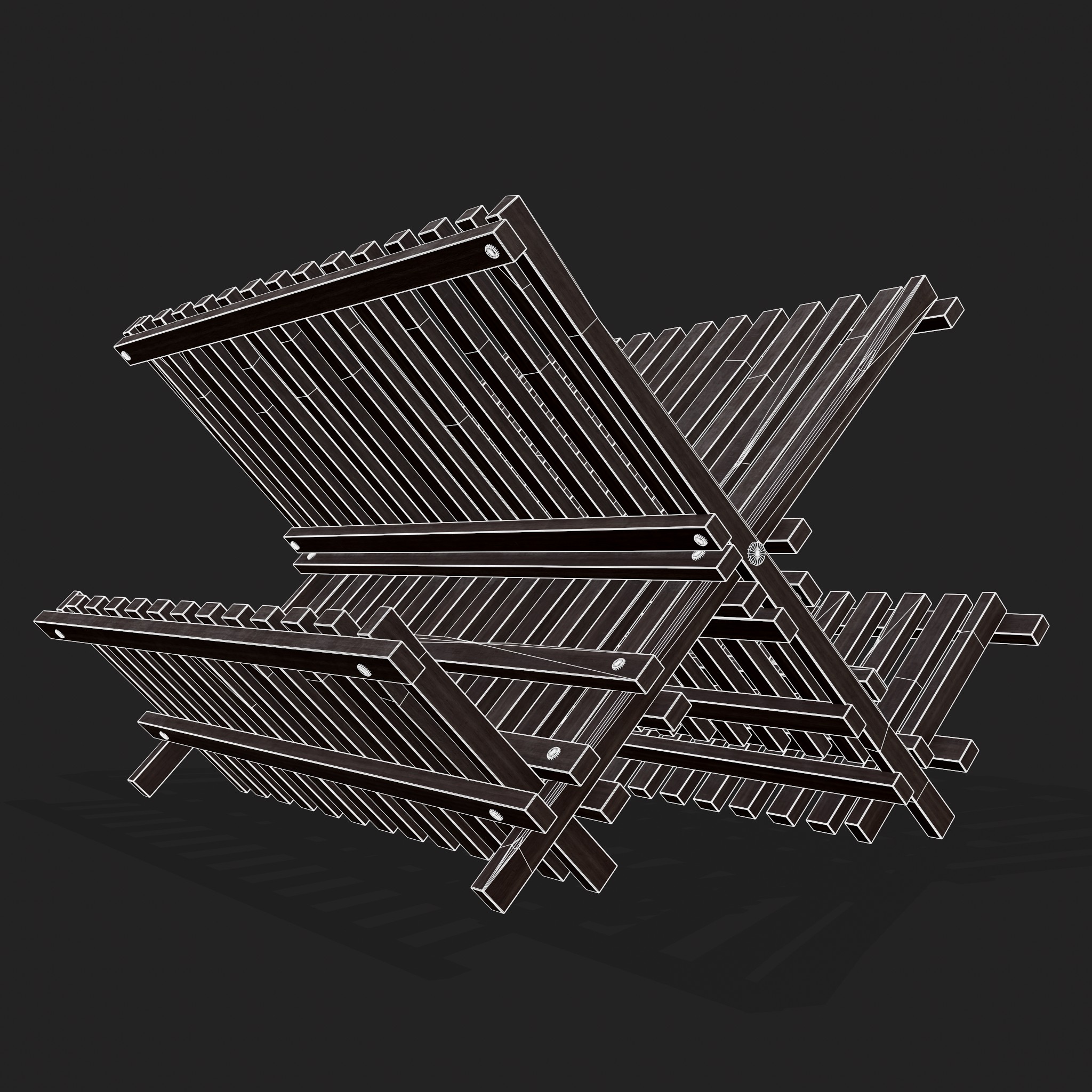 Medieval Dish Rack - 3D Model by Get Dead Entertainment
