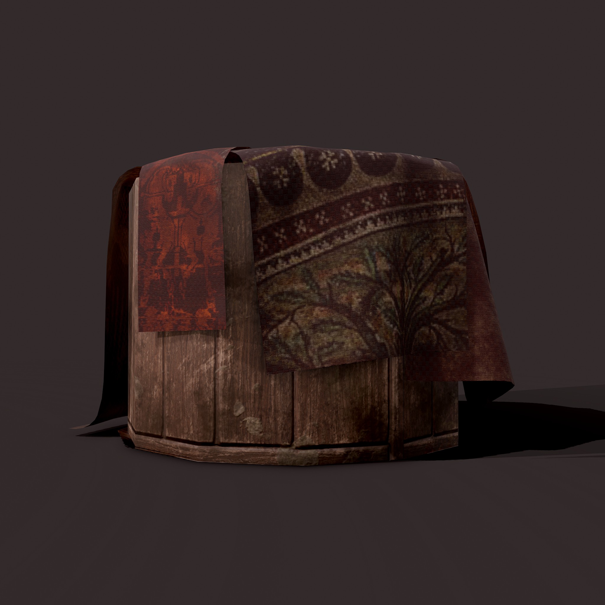 Medieval Fabric Bucket 3D Model by Get Dead Entertainment
