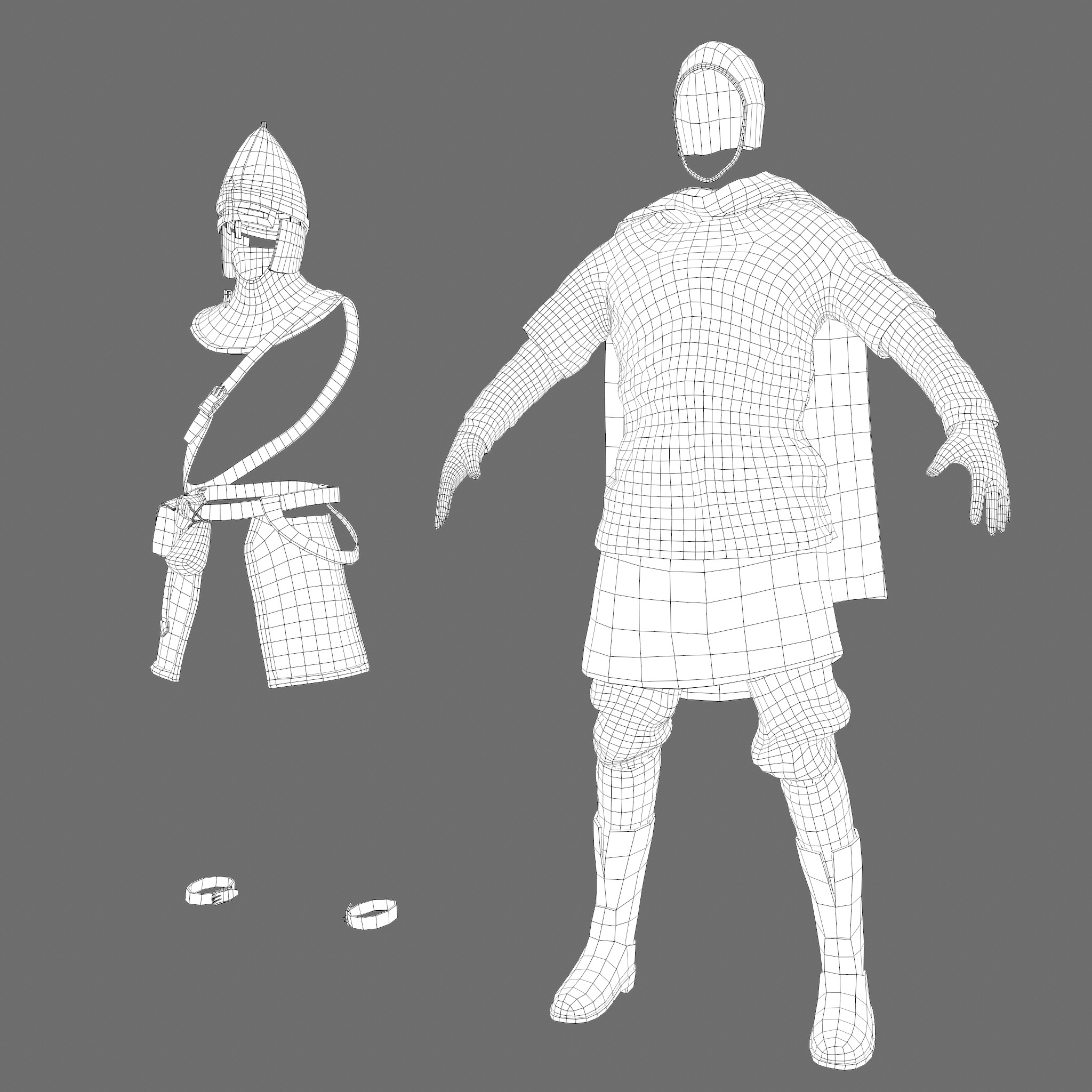 Medieval Guard Clothes 3D Model by Get Dead Entertainment