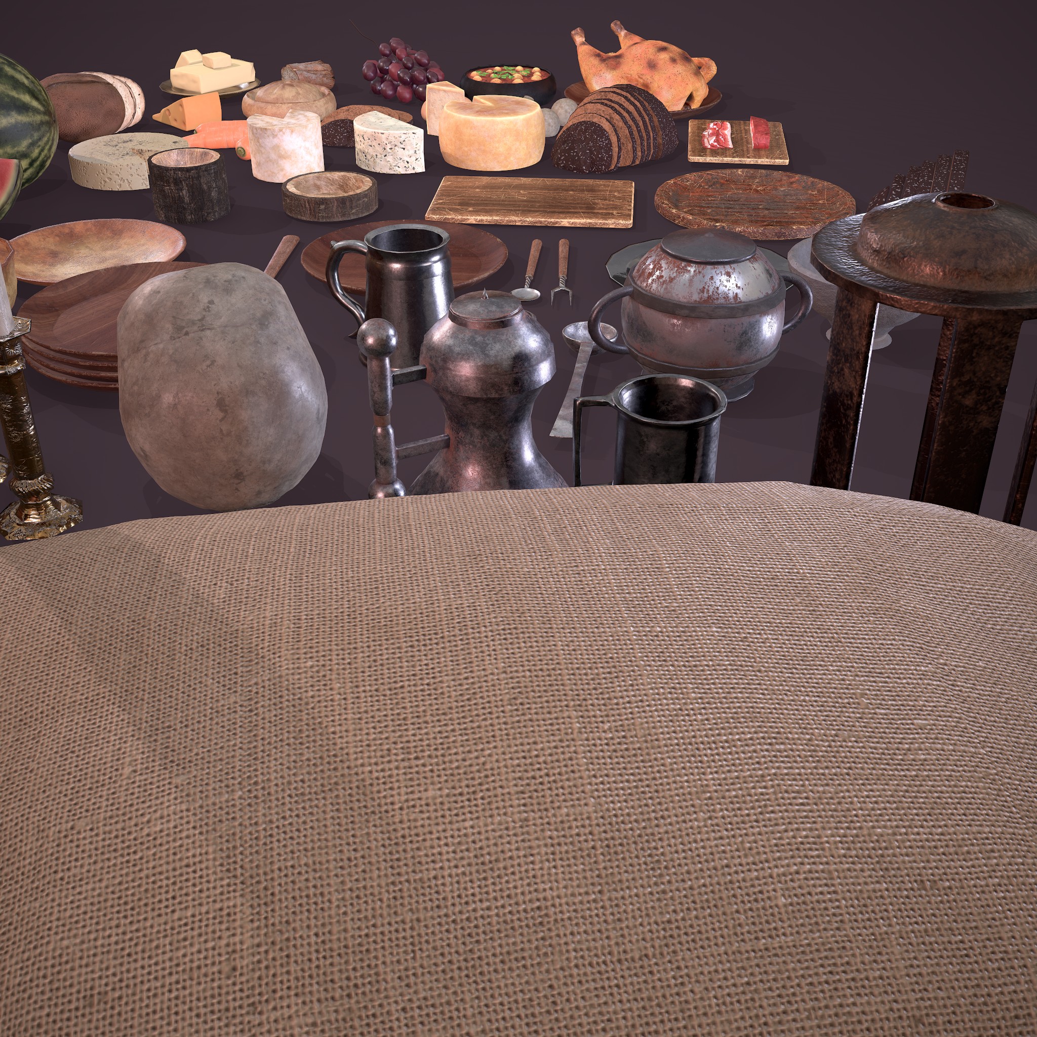 Medieval Kitchen Essentials - 3D Model by Get Dead Entertainment