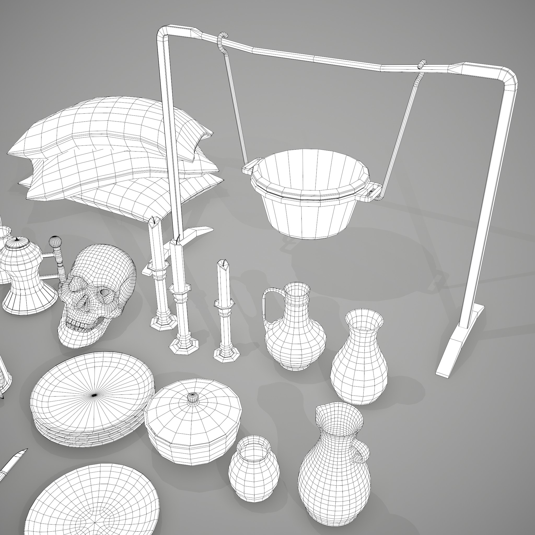 Medieval Kitchen Essentials - 3D Model by Get Dead Entertainment