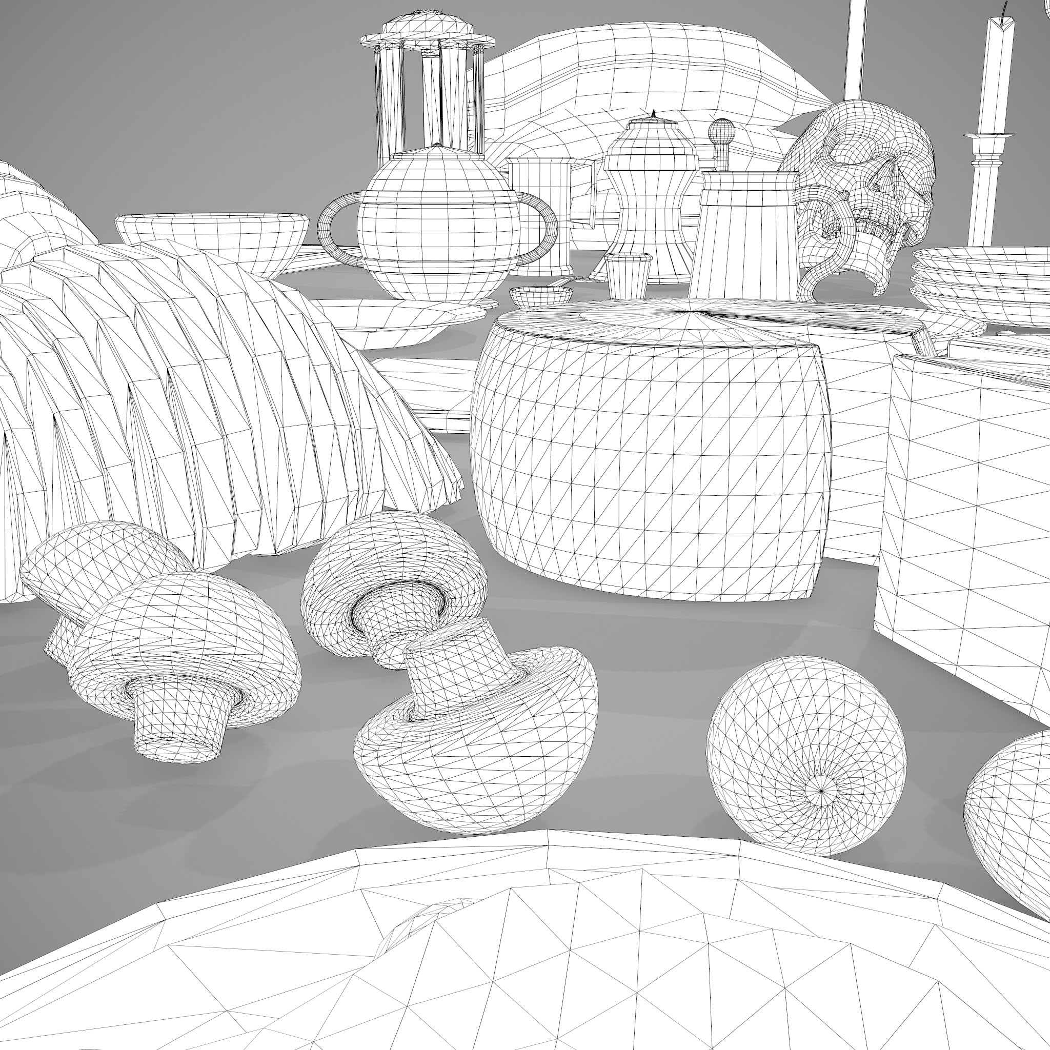 Medieval Kitchen Essentials - 3D Model by Get Dead Entertainment