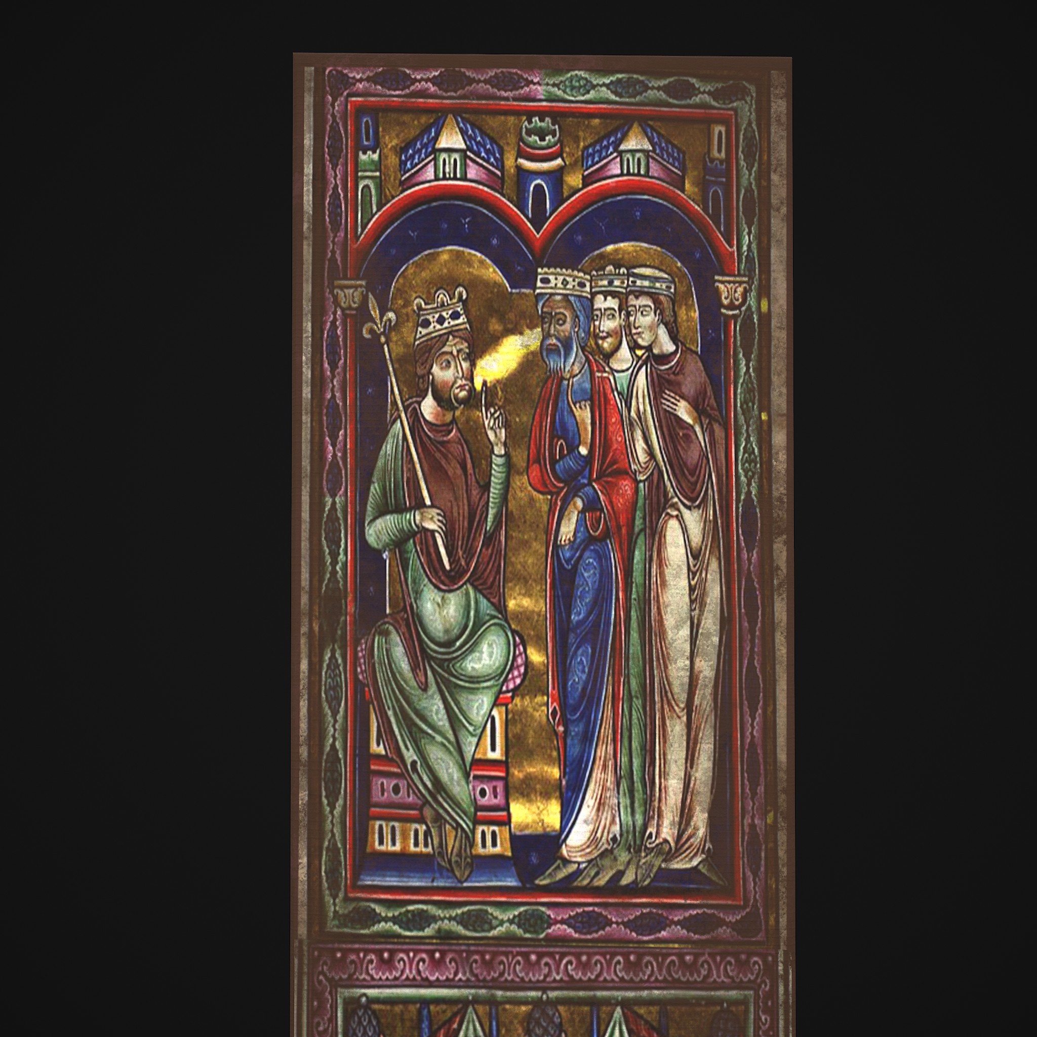 Medieval Manuscript 3 Painting - 3D Model by Get Dead Entertainment