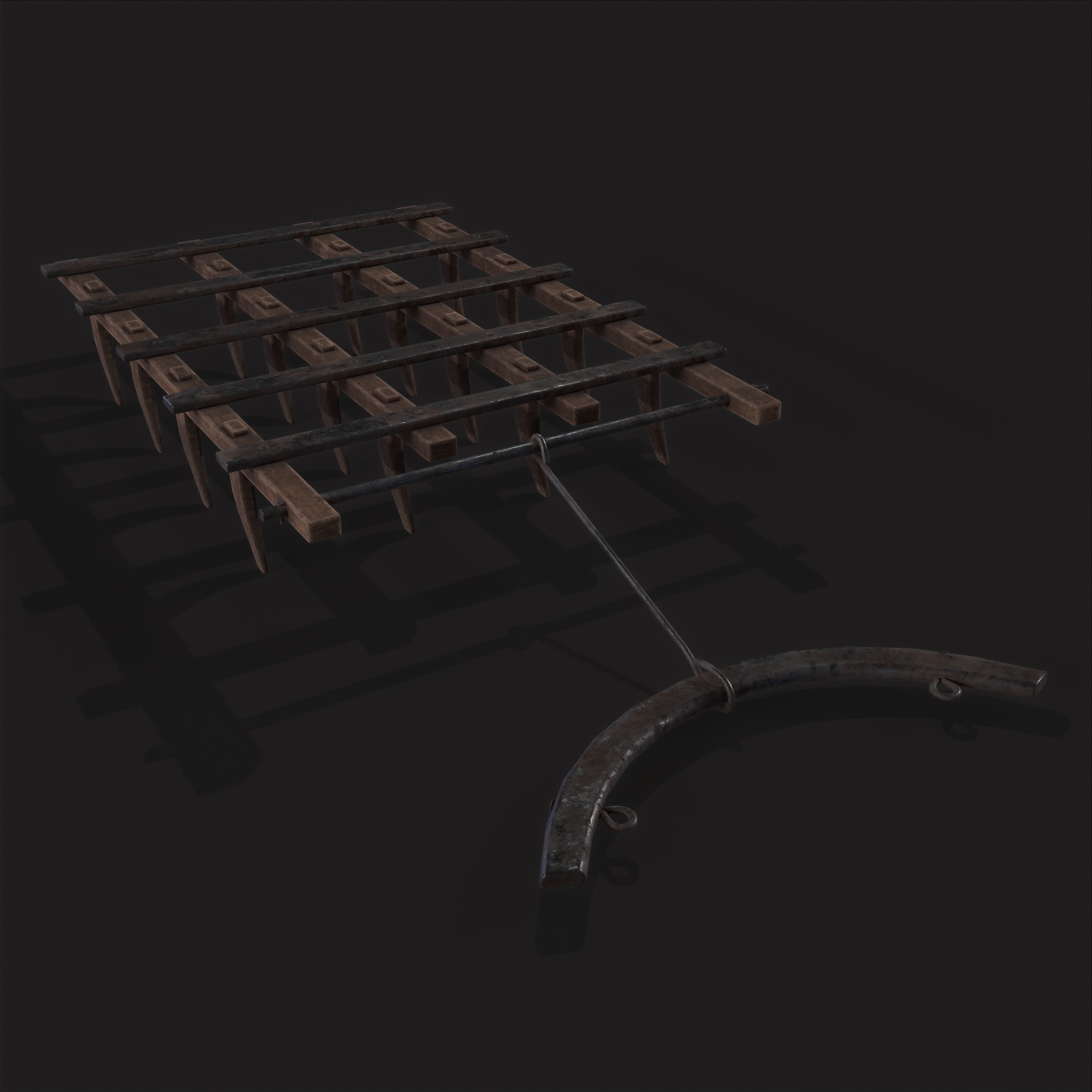 Medieval Pull Farming Plow 3D Model by Get Dead Entertainment