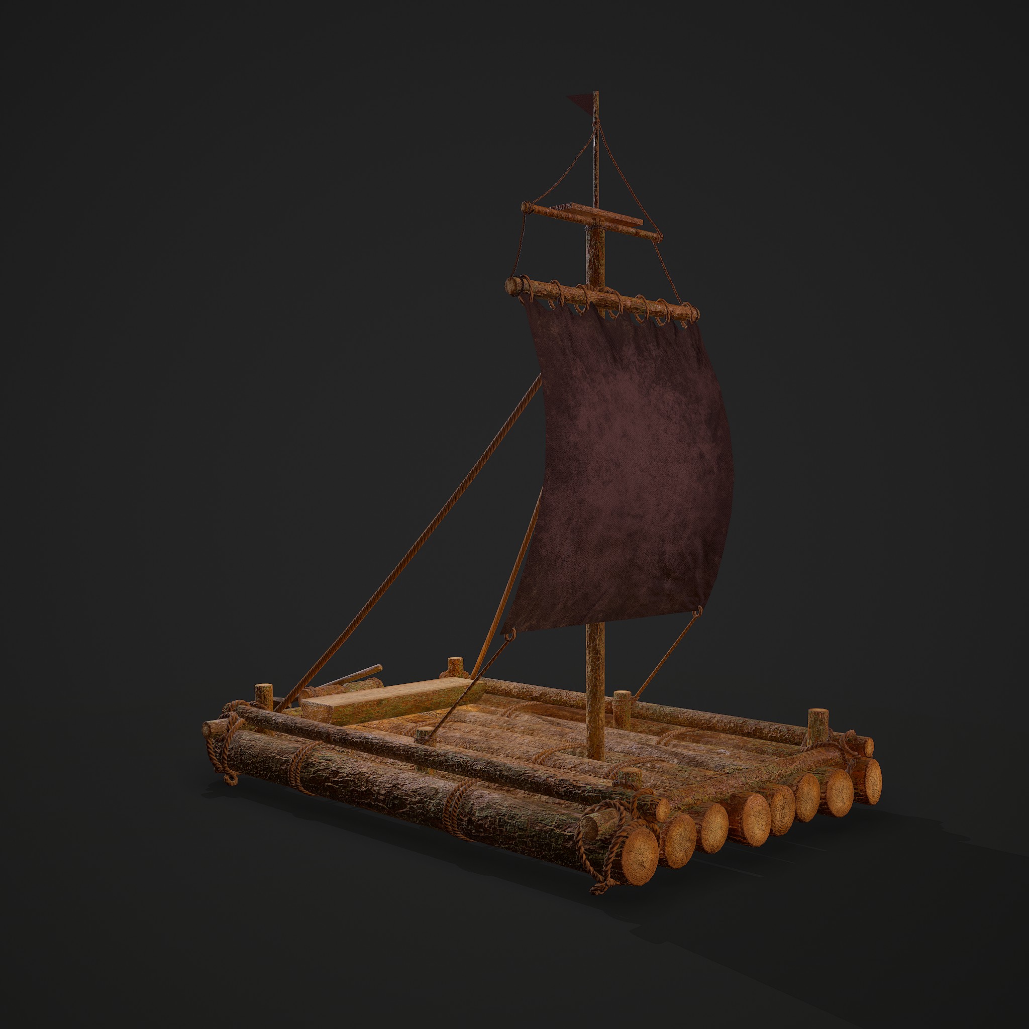 Medieval Raft - 3D Model by Get Dead Entertainment