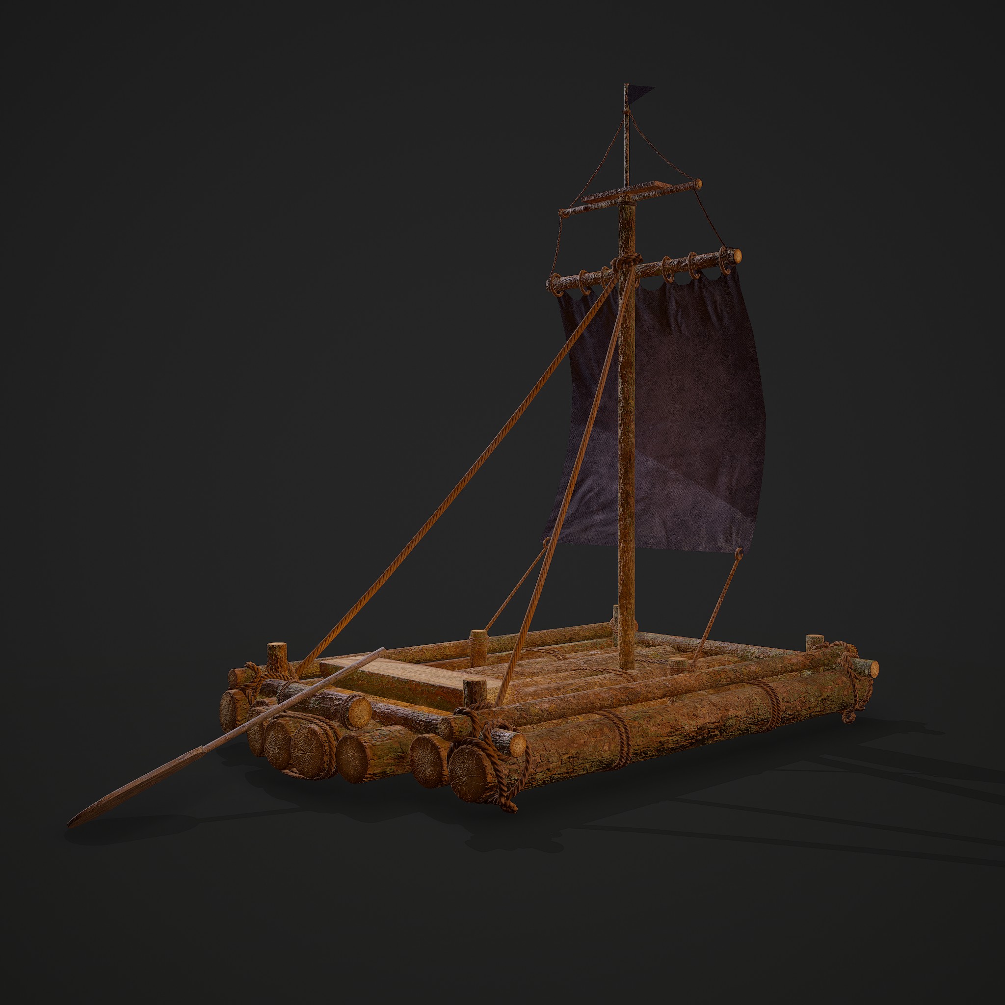 Medieval Raft - 3D Model by Get Dead Entertainment