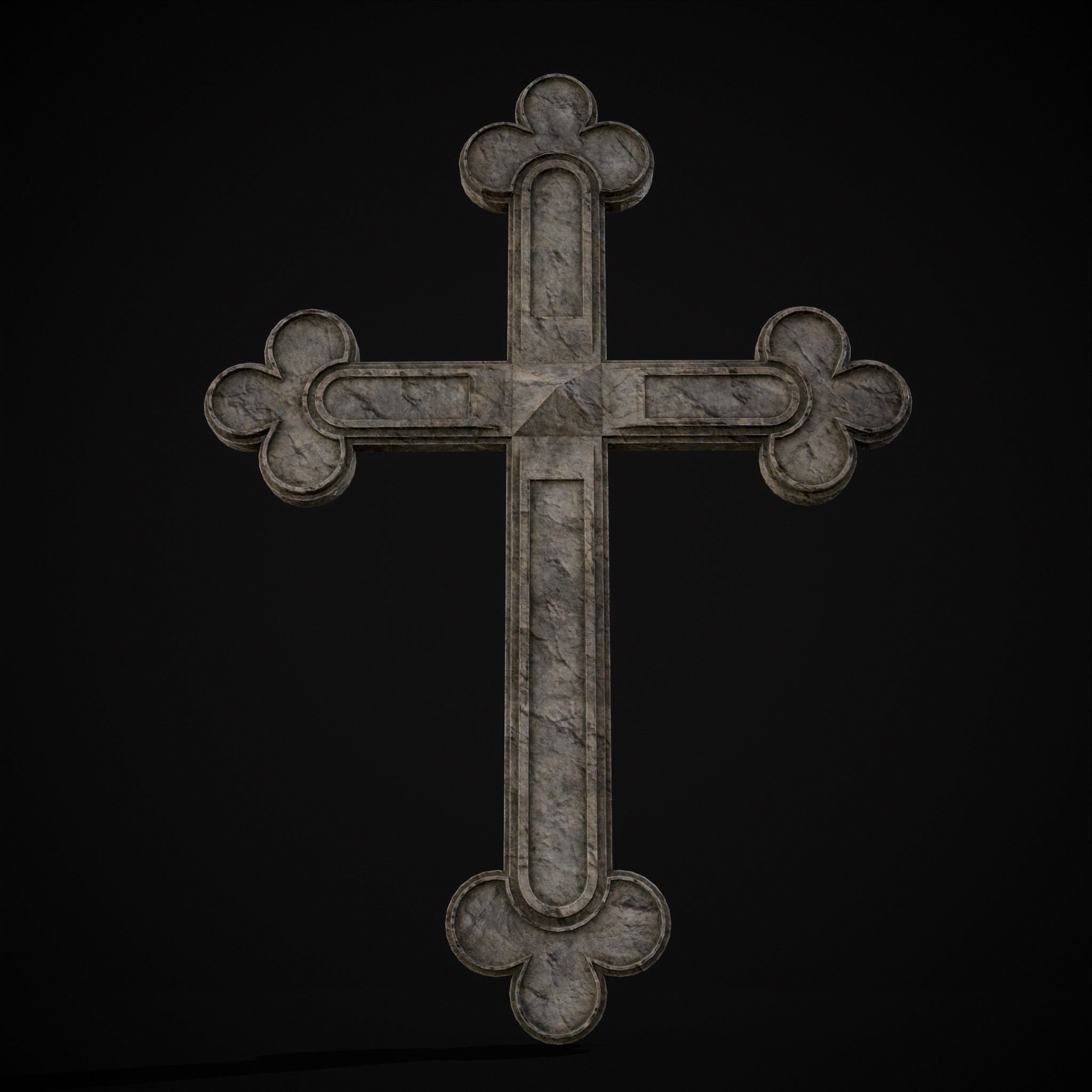 Medieval Stone Wall Cross - 3D Model by Get Dead Entertainment