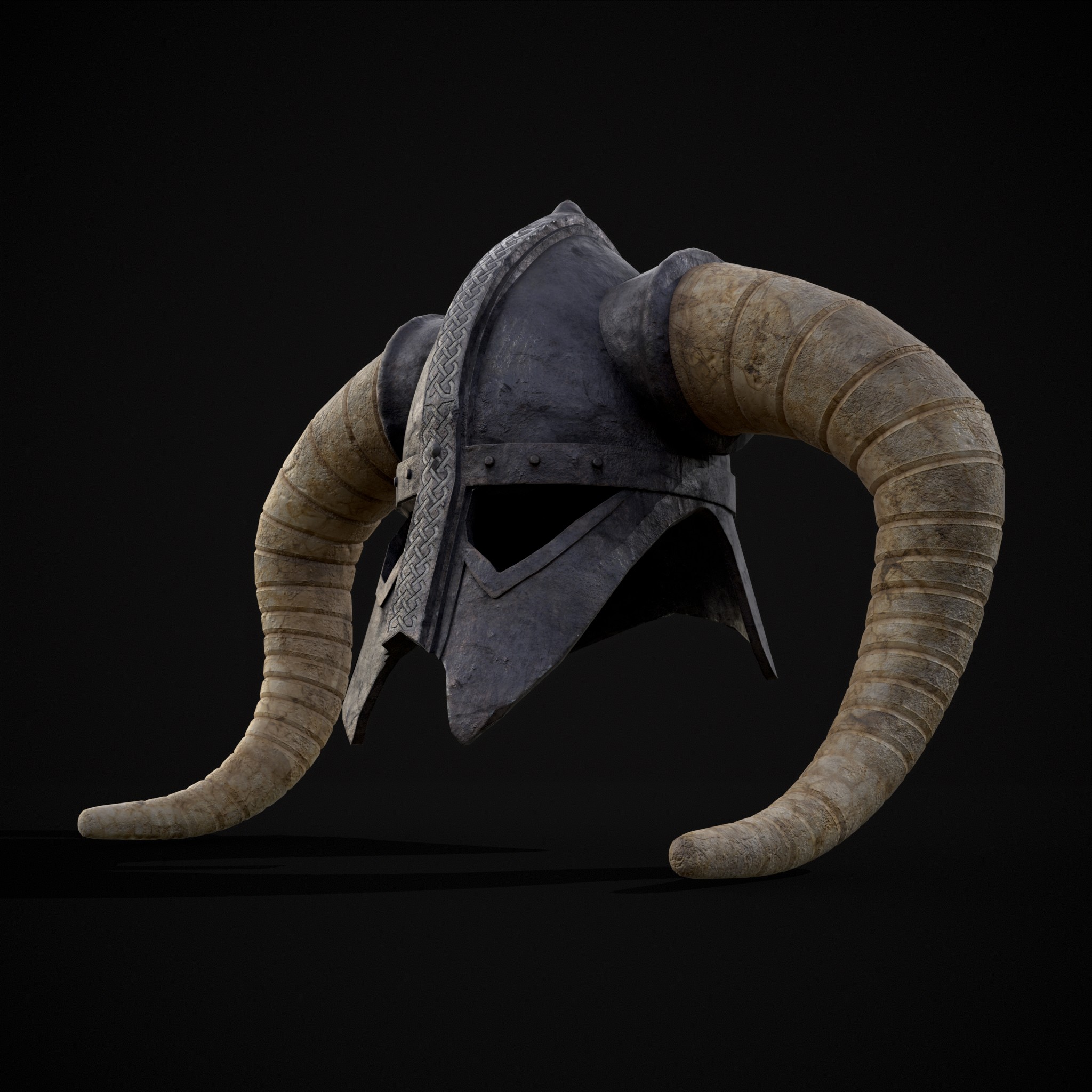 Medieval Viking Horn Helmet 3D Model by Get Dead Entertainment
