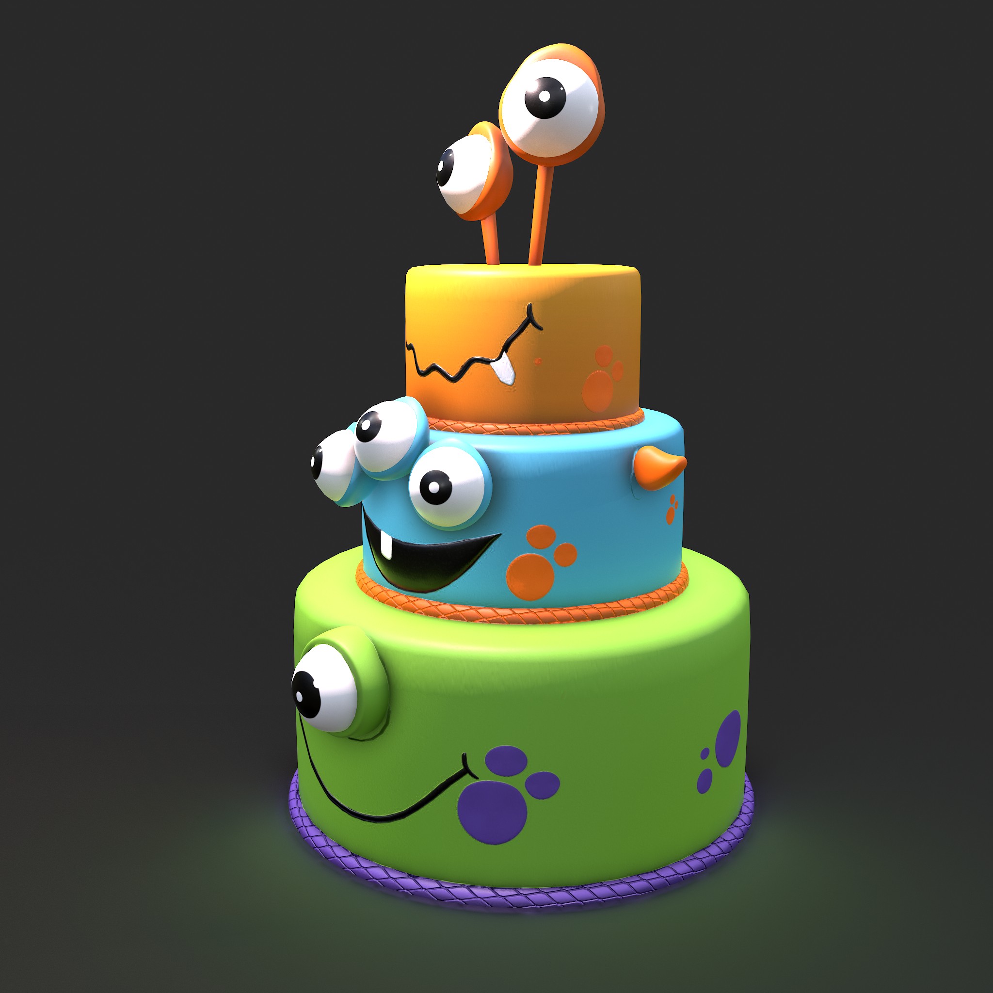 Monster Cake 3D Model by Get Dead Entertainment