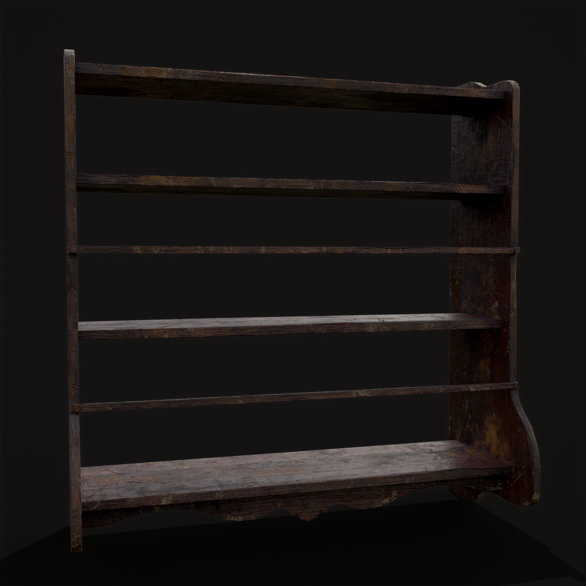 Ornate Old Medieval Wall Mounted Dishes Rack - 3D Model by Get Dead ...