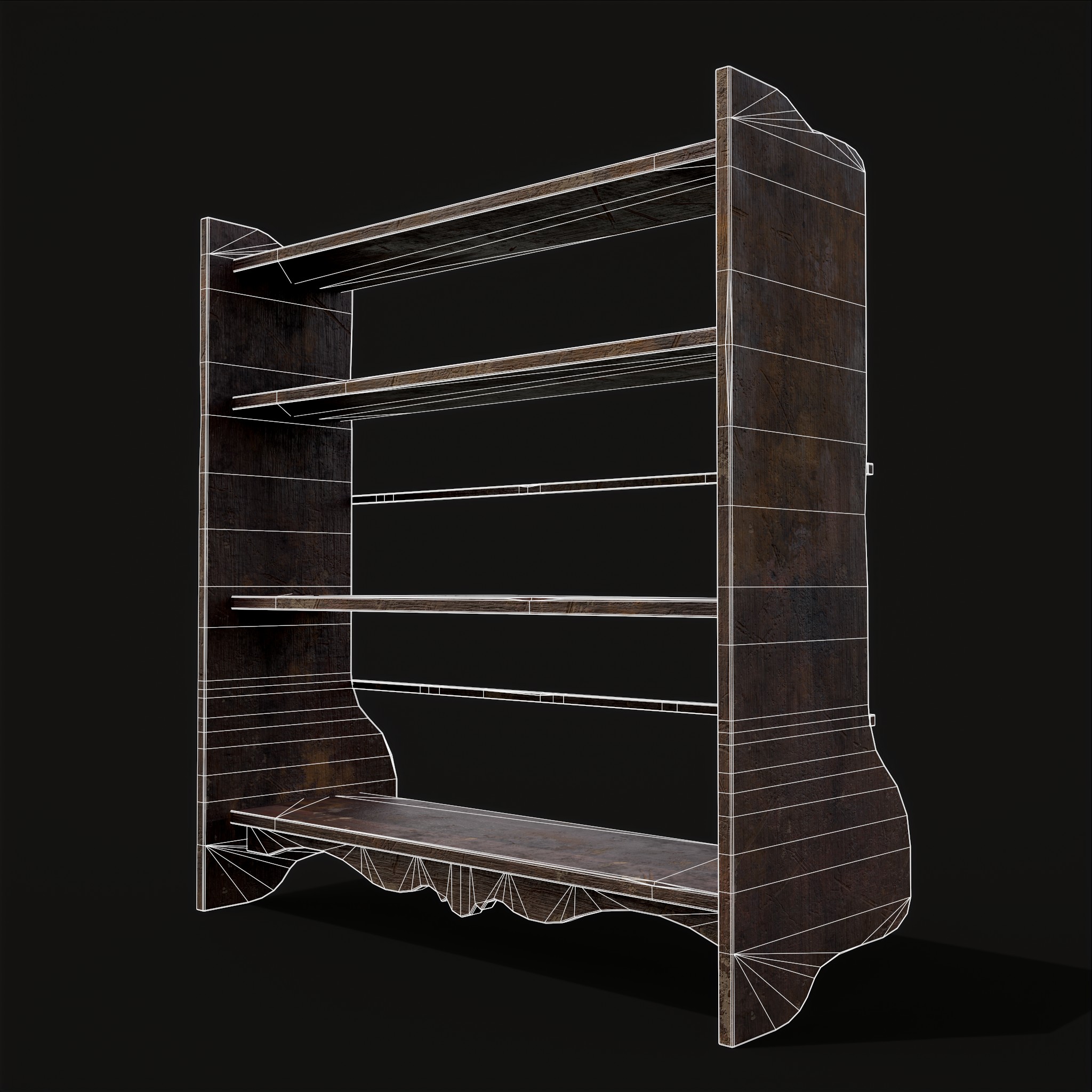 Ornate Old Medieval Wall Mounted Dishes Rack - 3D Model by Get Dead ...