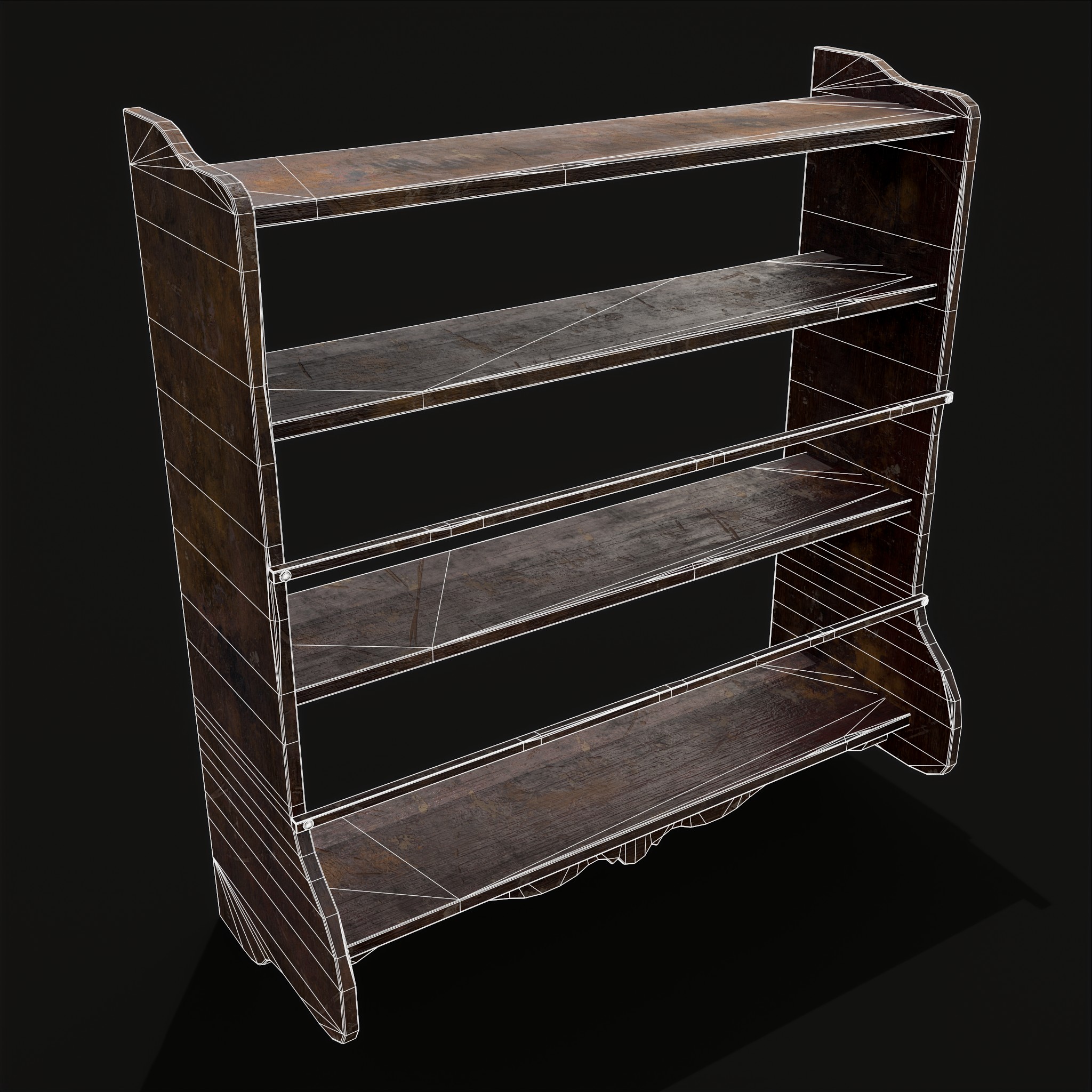 Ornate Old Medieval Wall Mounted Dishes Rack - 3D Model by Get Dead ...