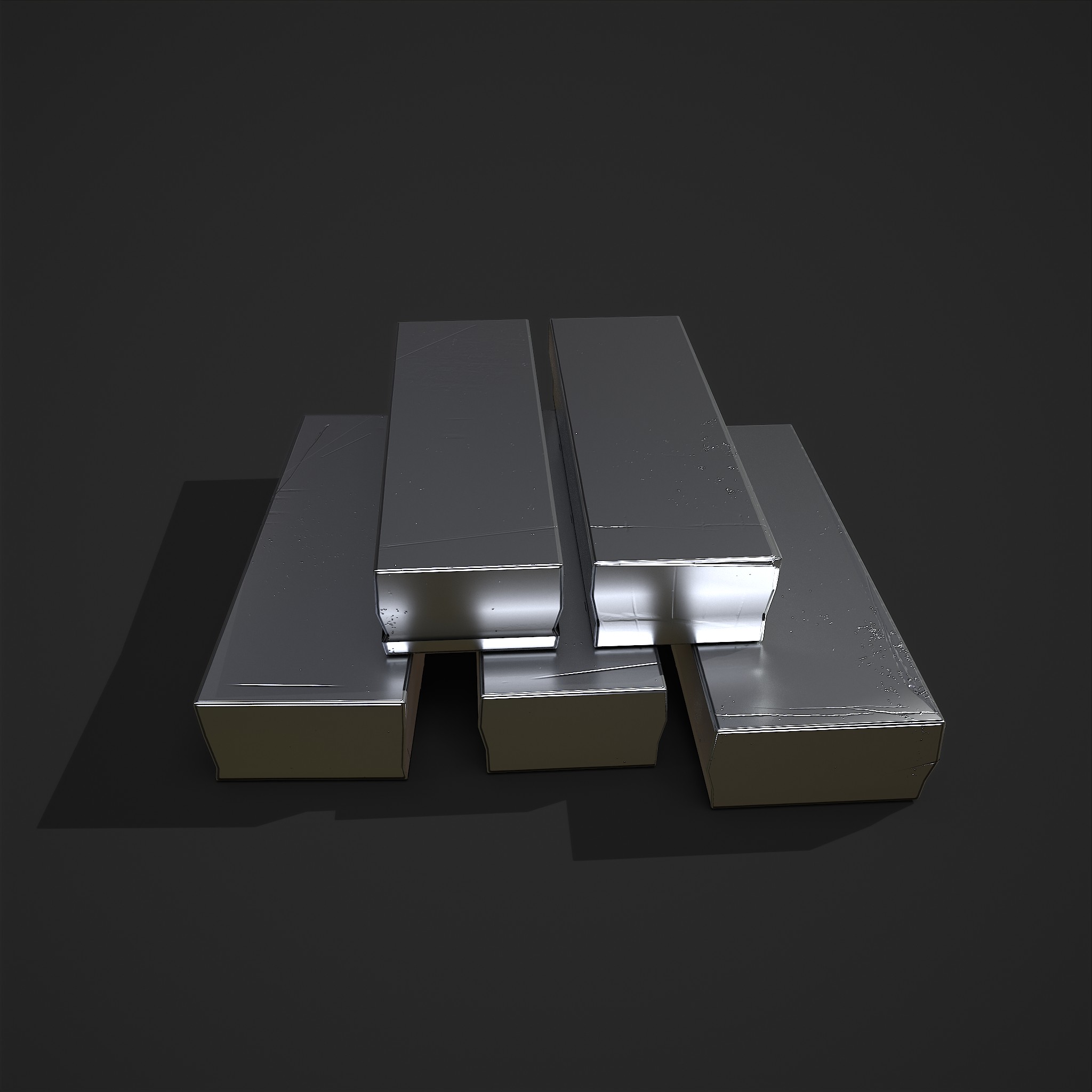 Pewter Bars 3D Model by Get Dead Entertainment