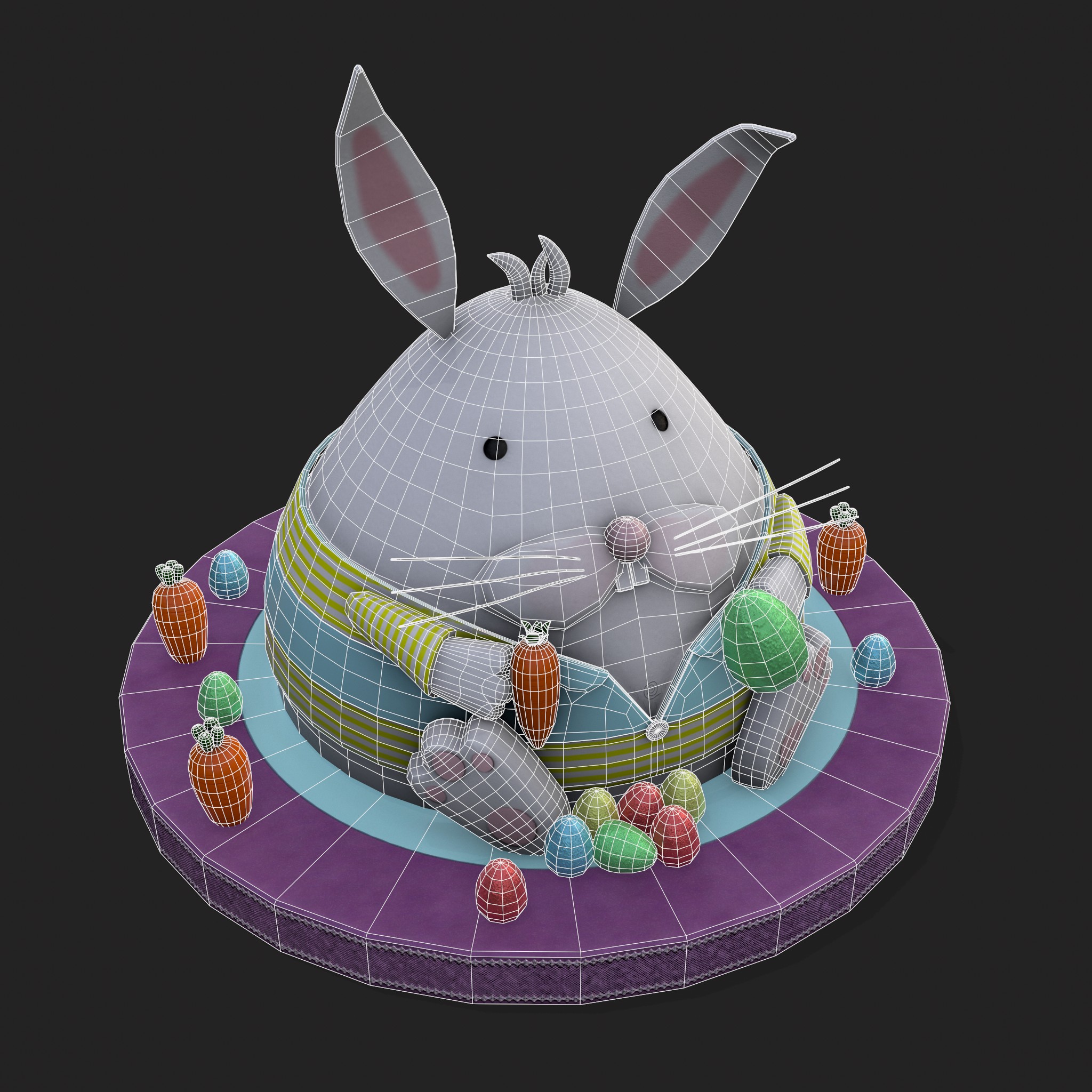 Plump Rabbit Cake - 3D Model by Get Dead Entertainment
