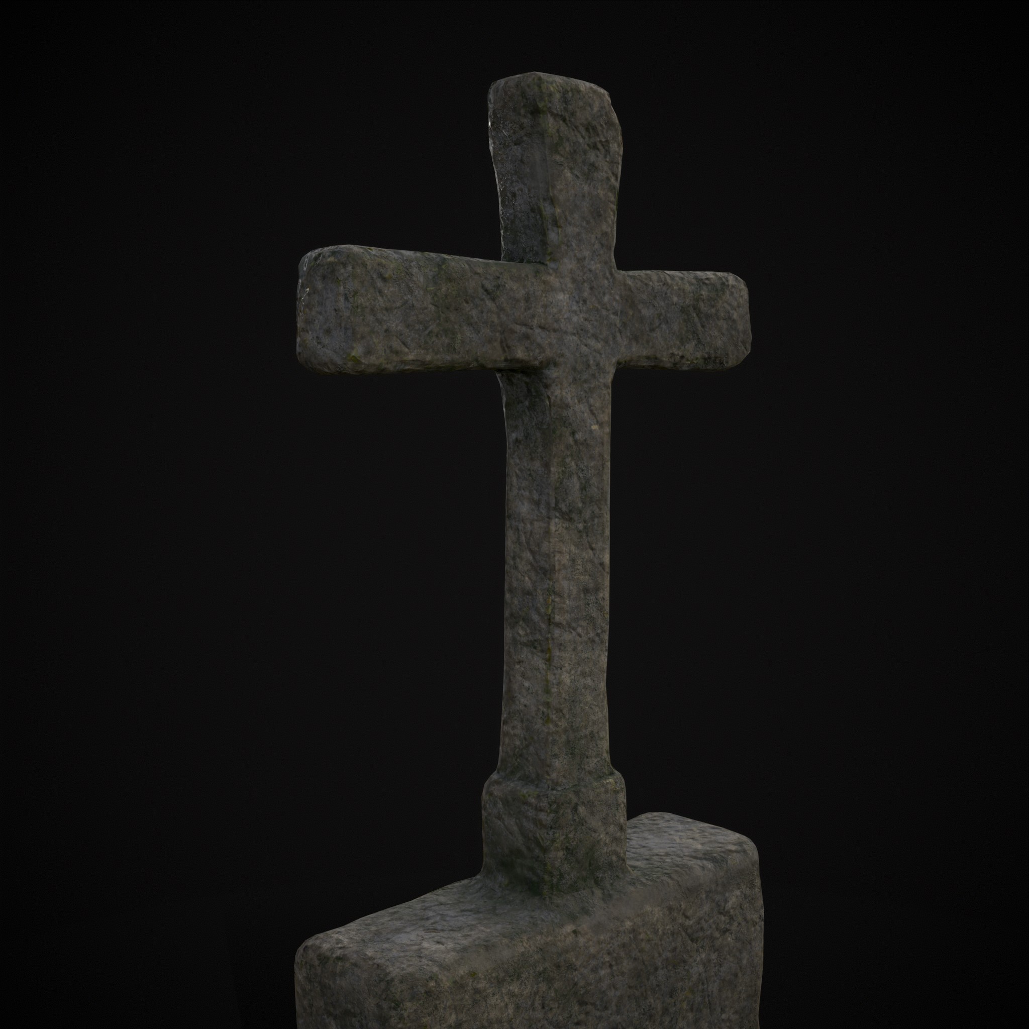 Raised Cross Head Stone - 3D Model by Get Dead Entertainment