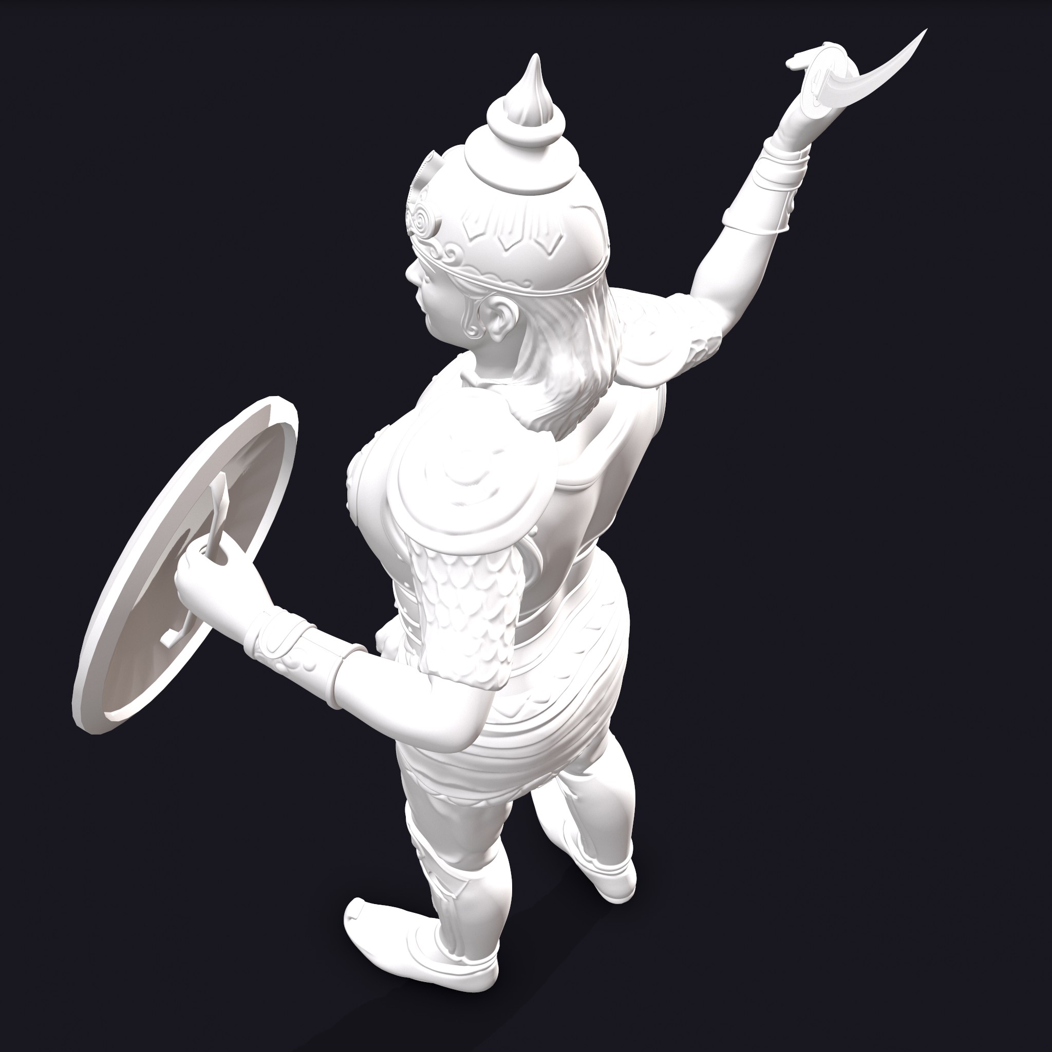 Rani Durgavati Sculpture - 3D Model by Get Dead Entertainment