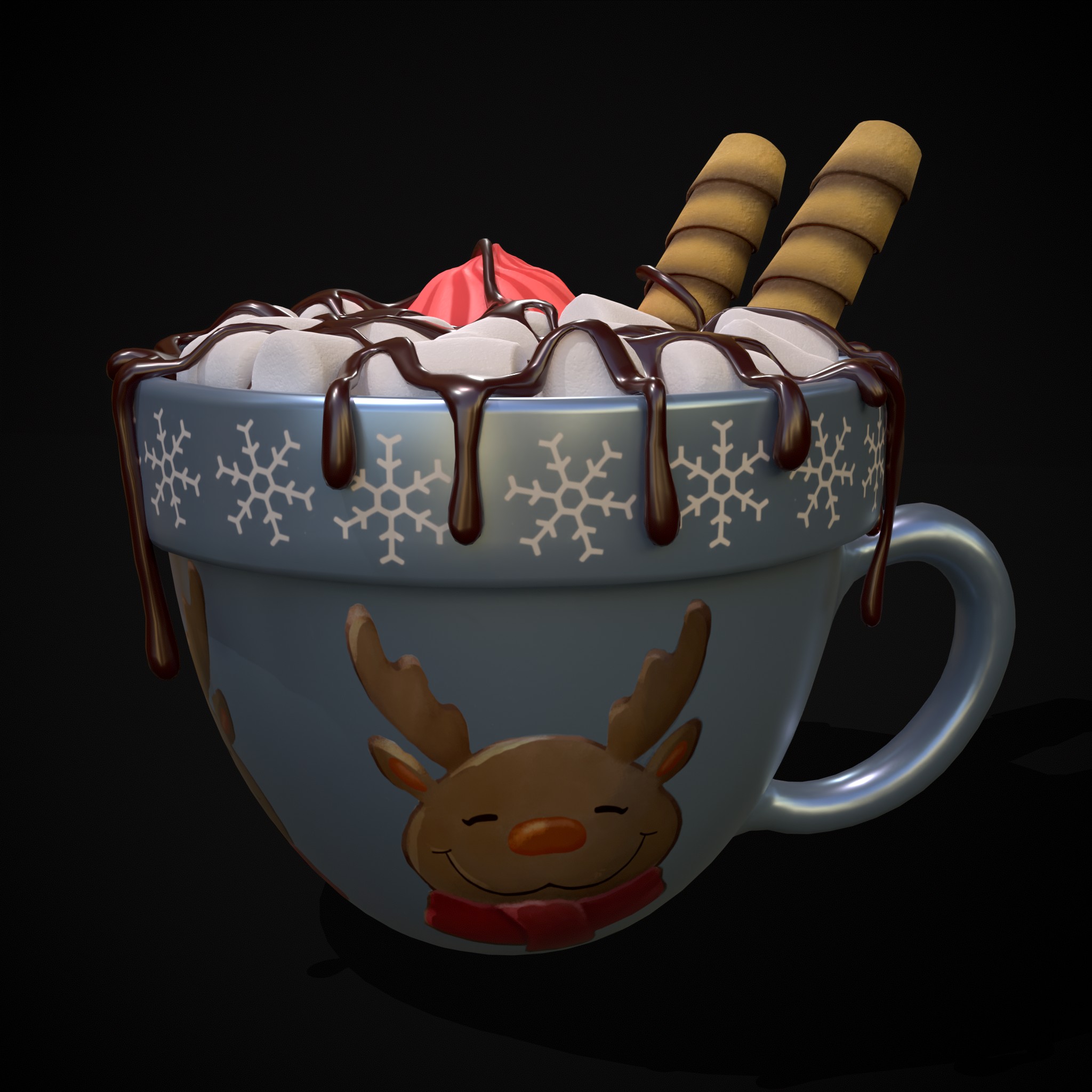 Reindeer Hot Chocolate - 3D Model by Get Dead Entertainment
