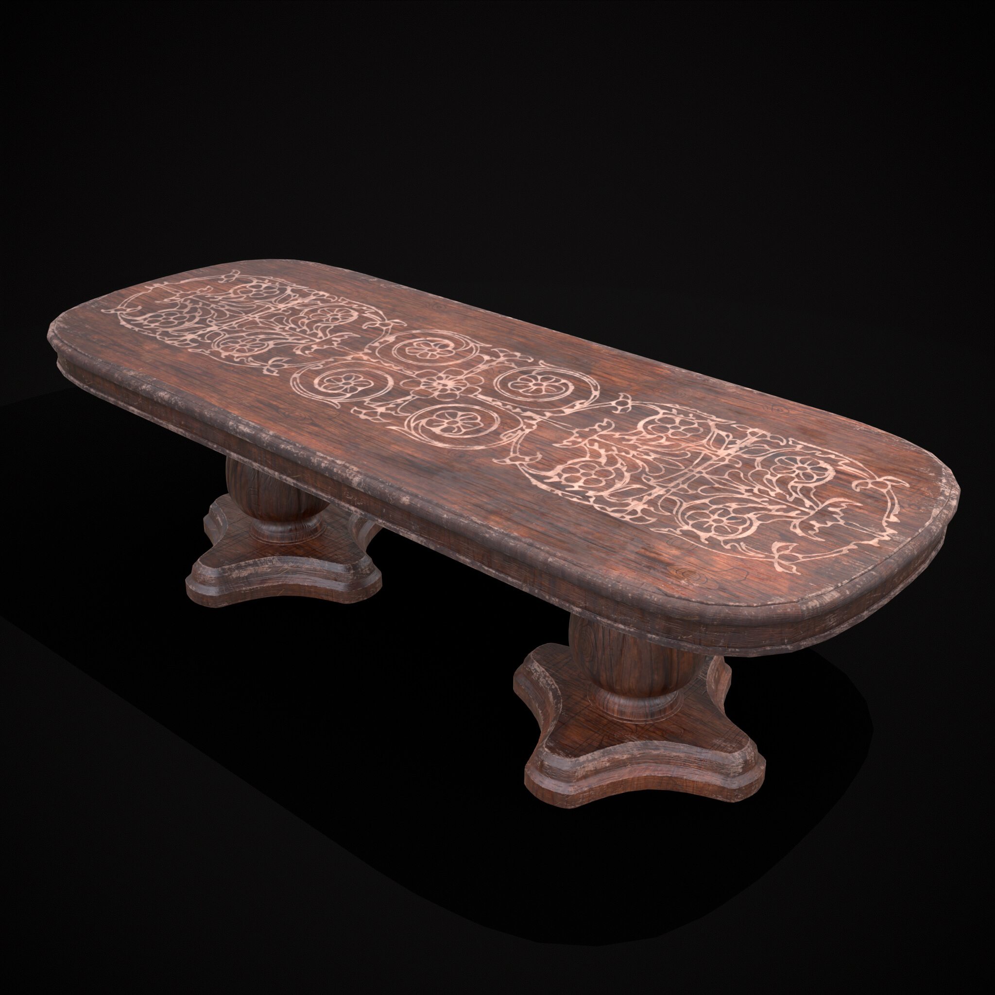 Renaissance Long Table - 3D Model by Get Dead Entertainment